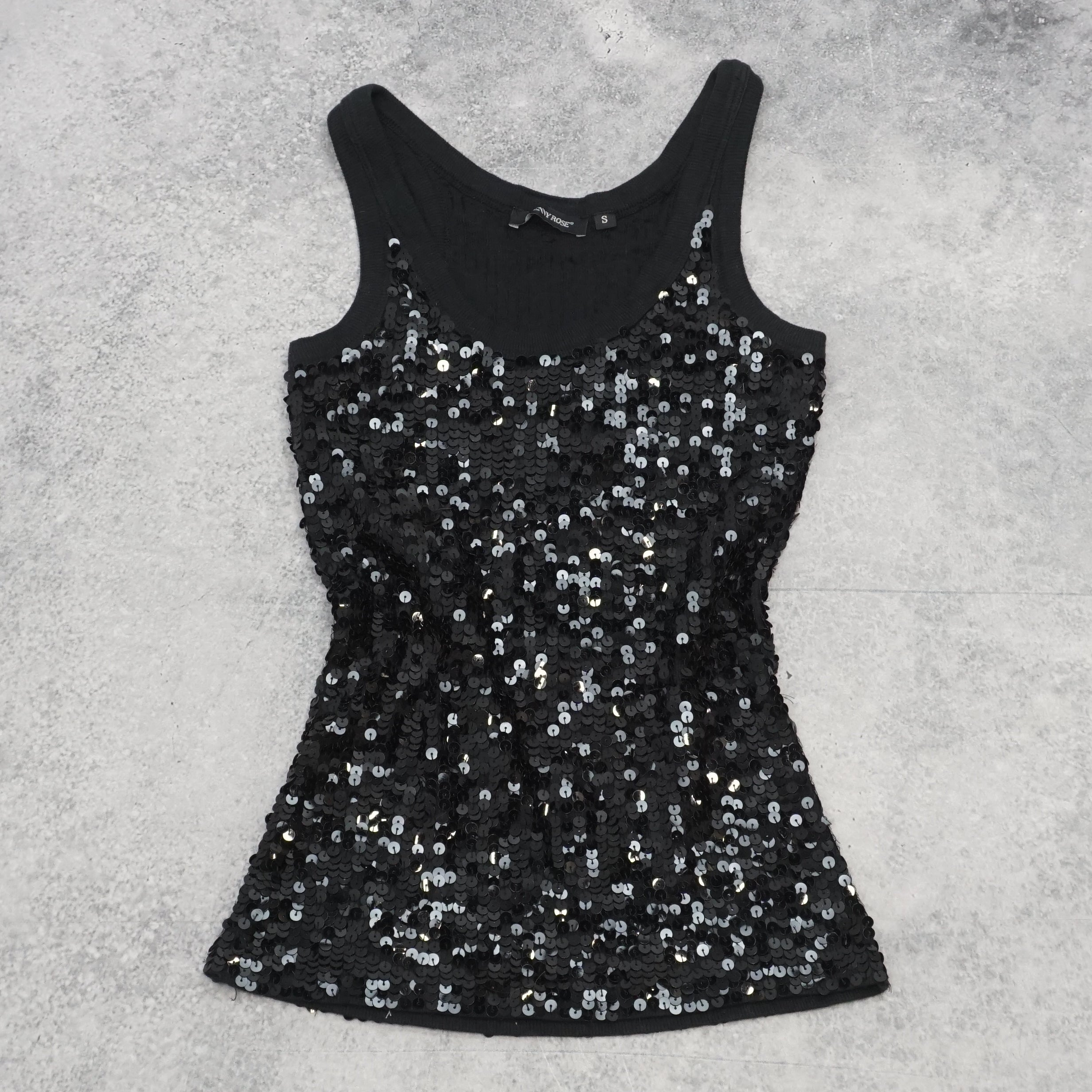 Denny Rose Sequined Tank Top