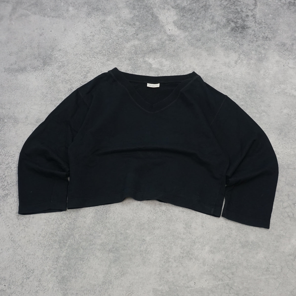 Dries Van Noten Cropped V-neck Sweater