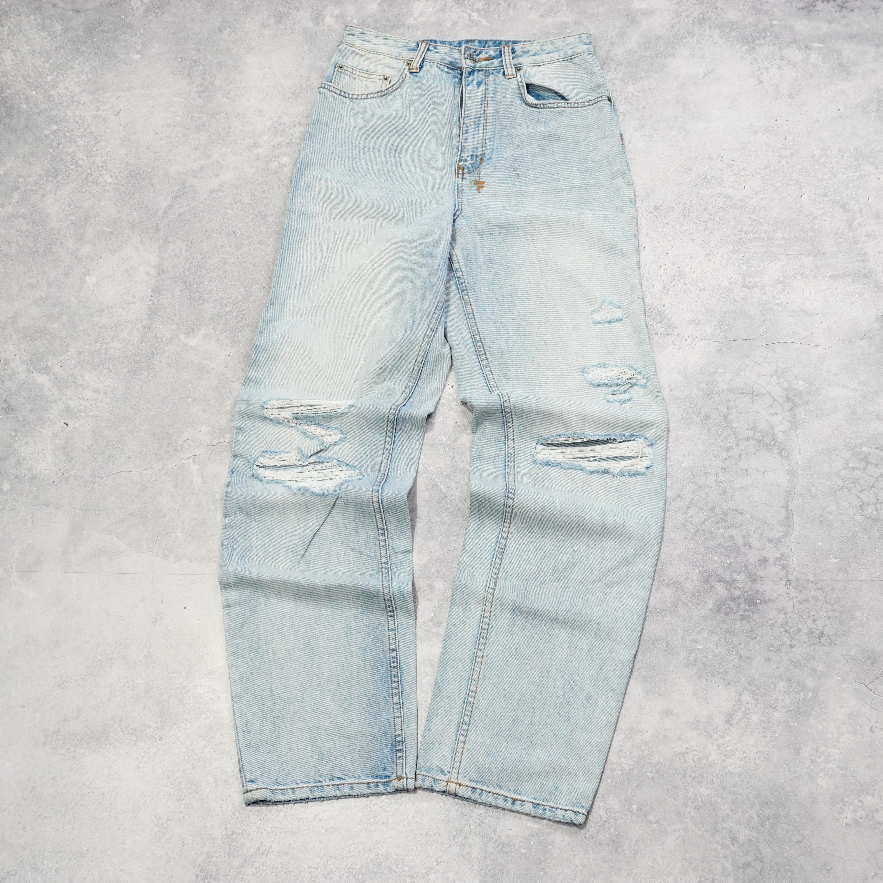 Tsubi High Rise Distressed Jeans