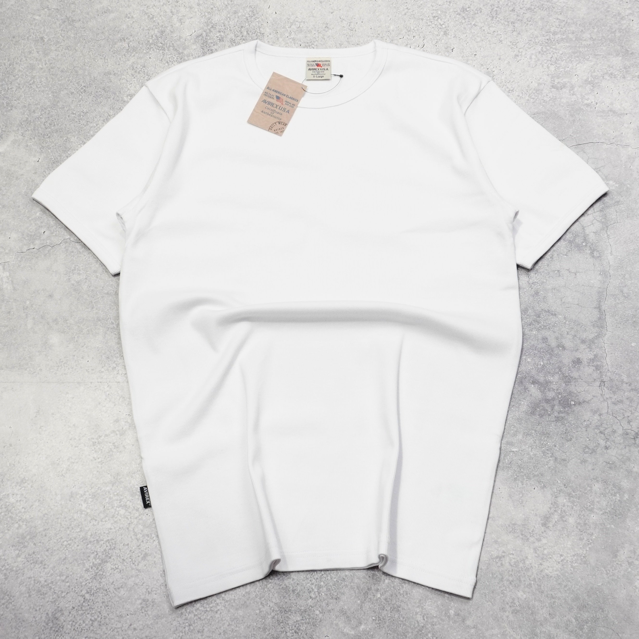 Avirex Ribbed Short Sleeve T-Shirt