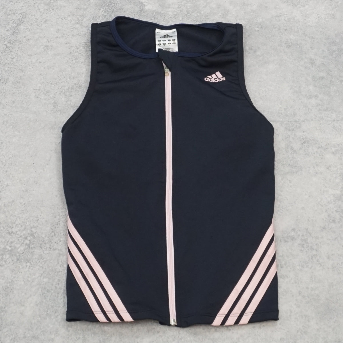 2000s Adidas Three Stripe Athletic Vest Top
