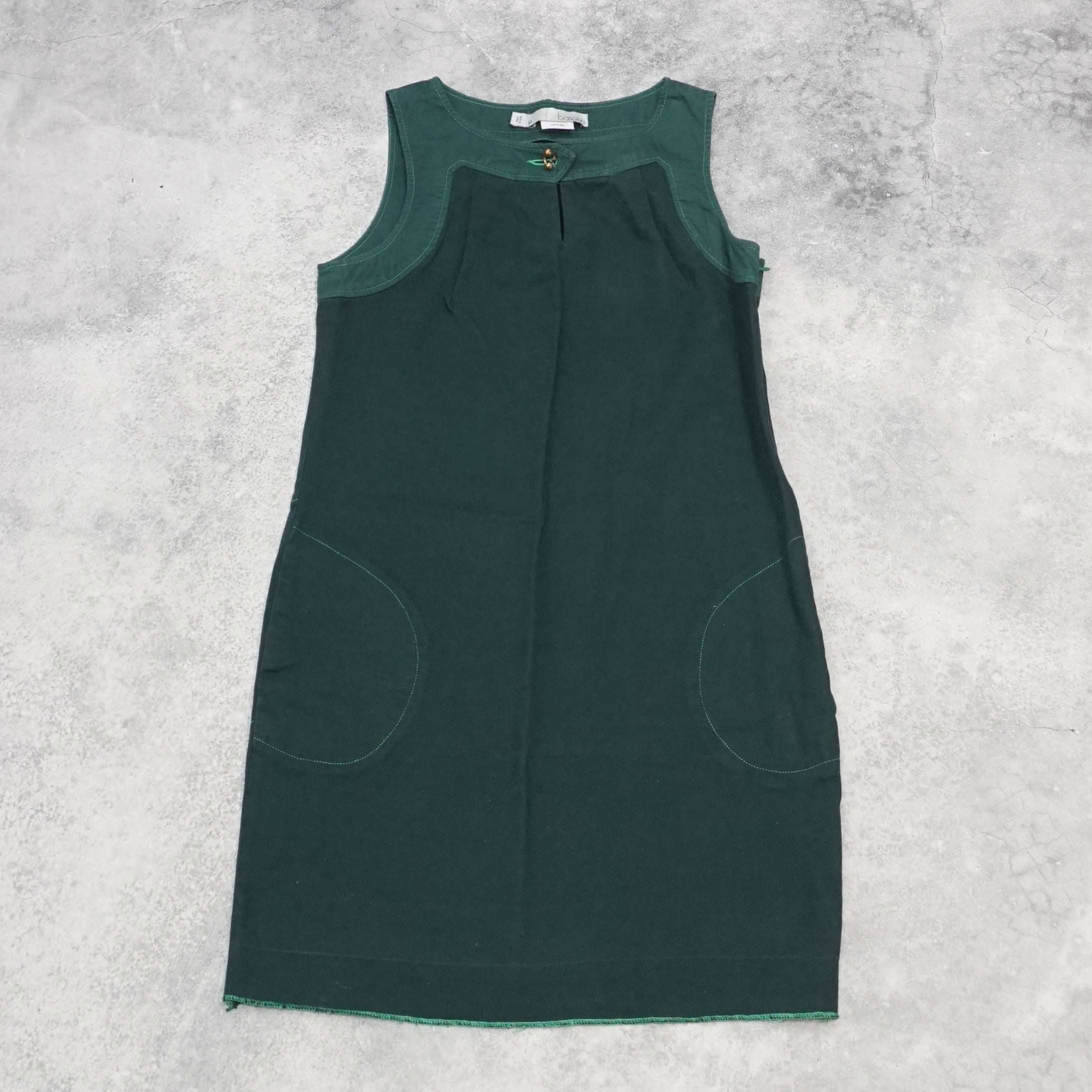 Basque Sleeveless Casual Dress