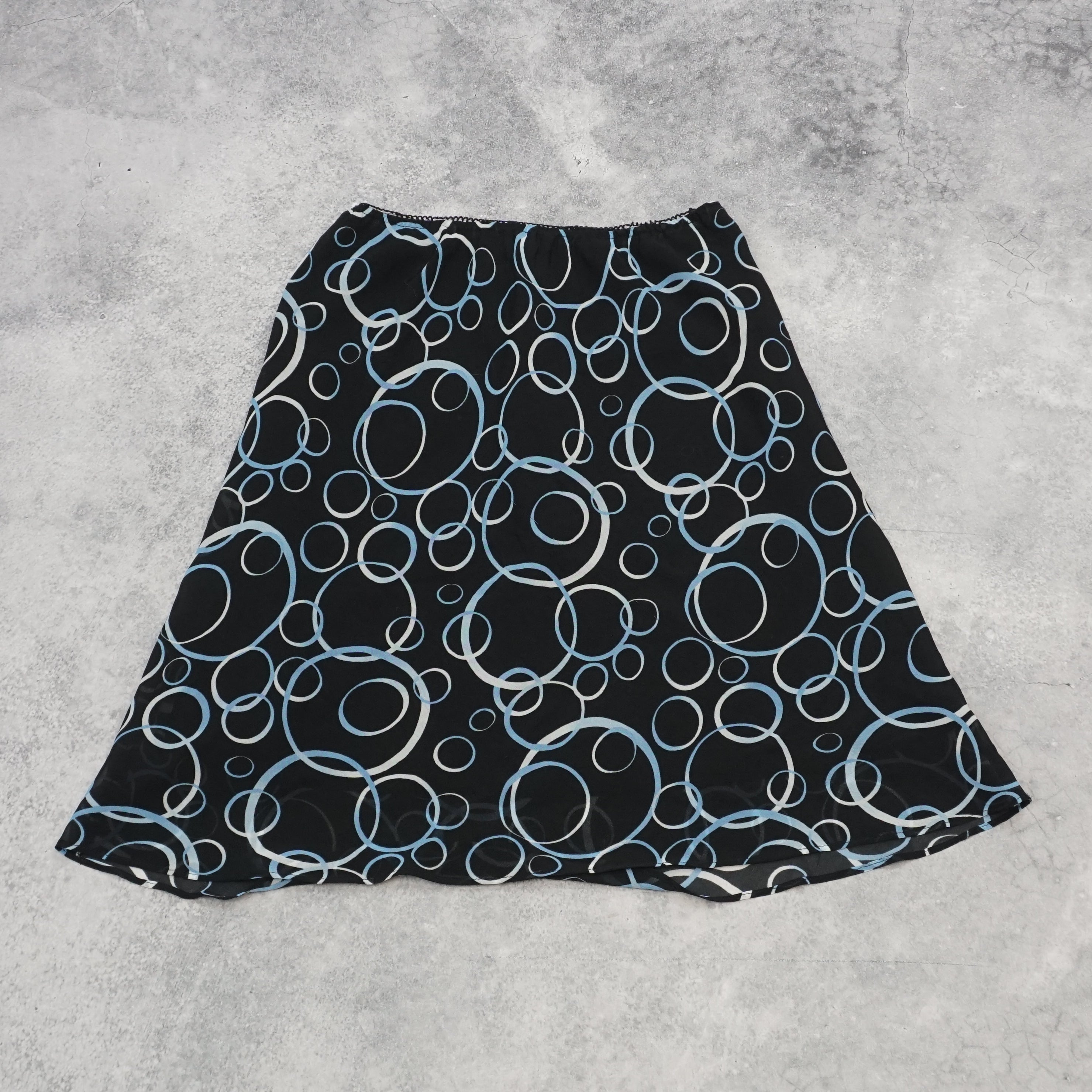 George Circle Print Skirt