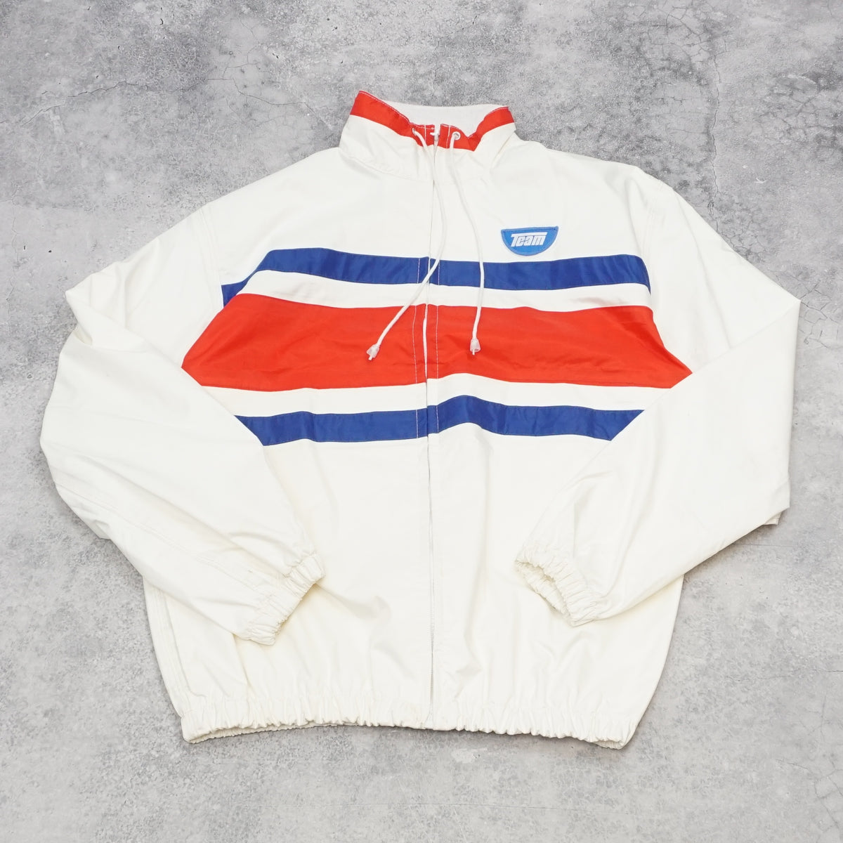 2000s Team Striped Windbreaker Jacket