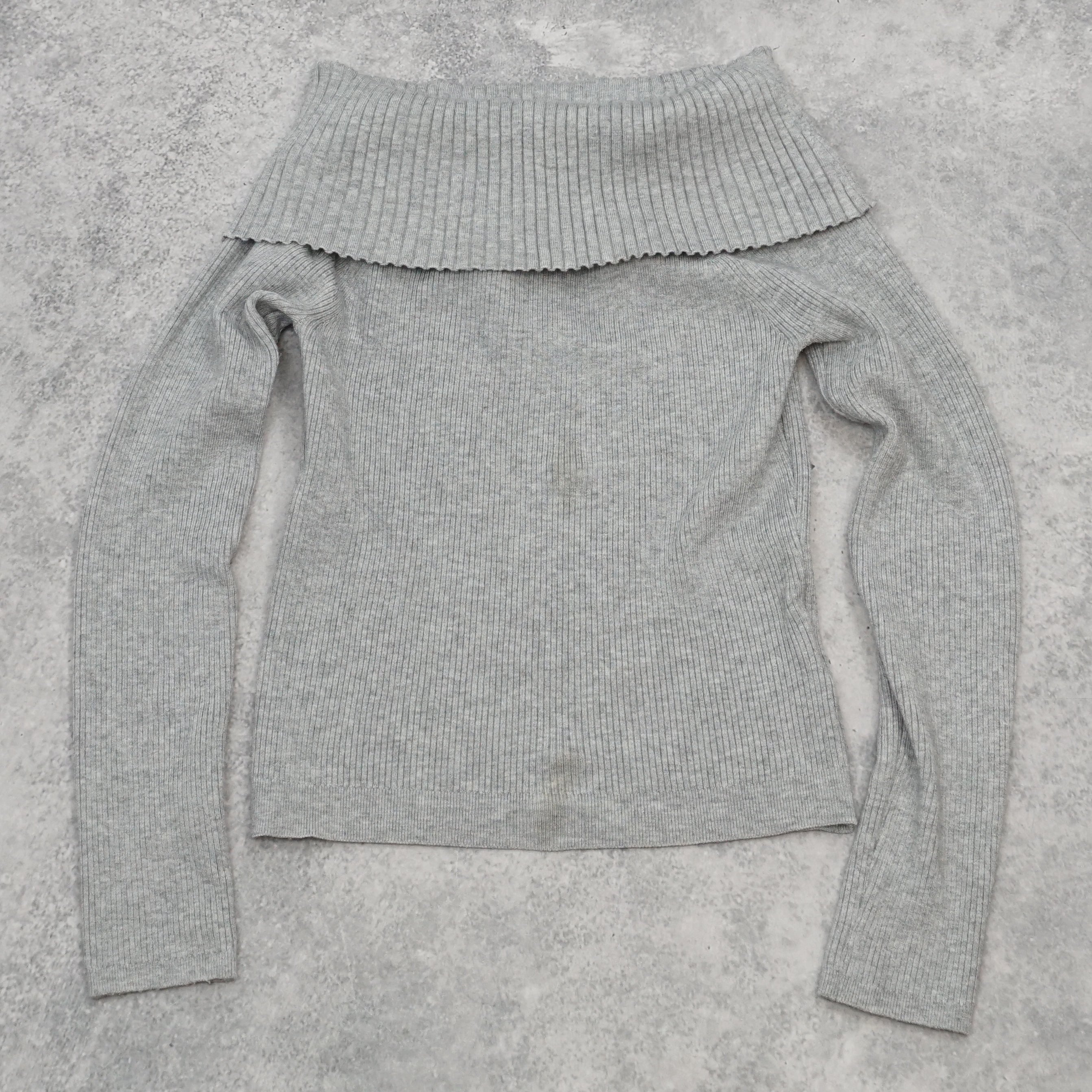 Perfect Stranger Off Shoulder Ribbed Sweater