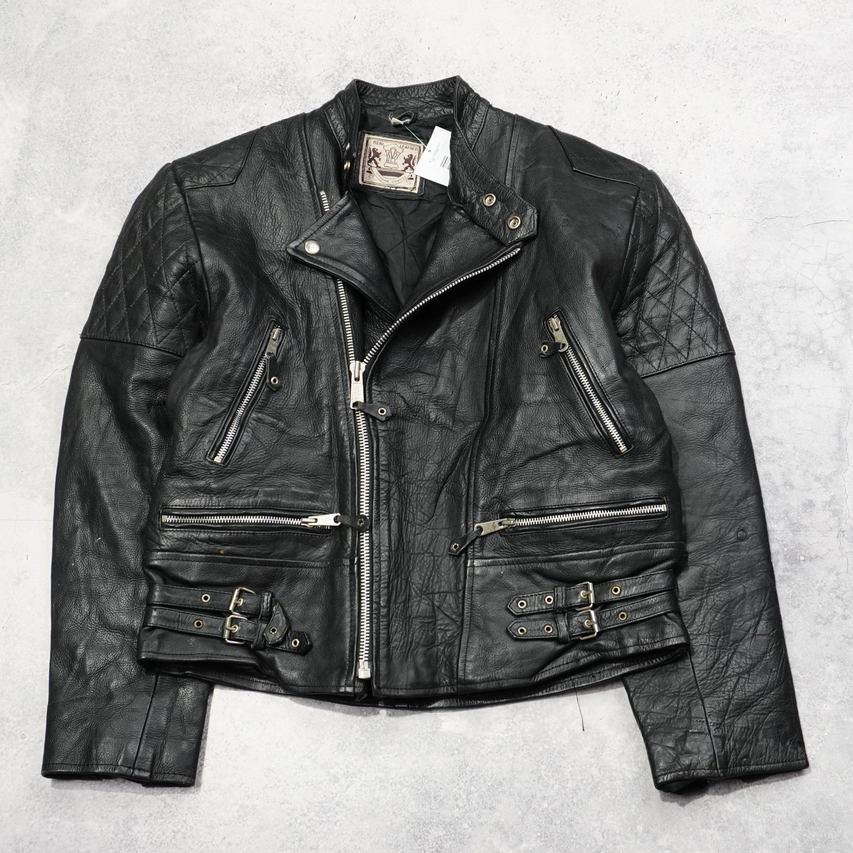90s BLL Biker Leather Jacket