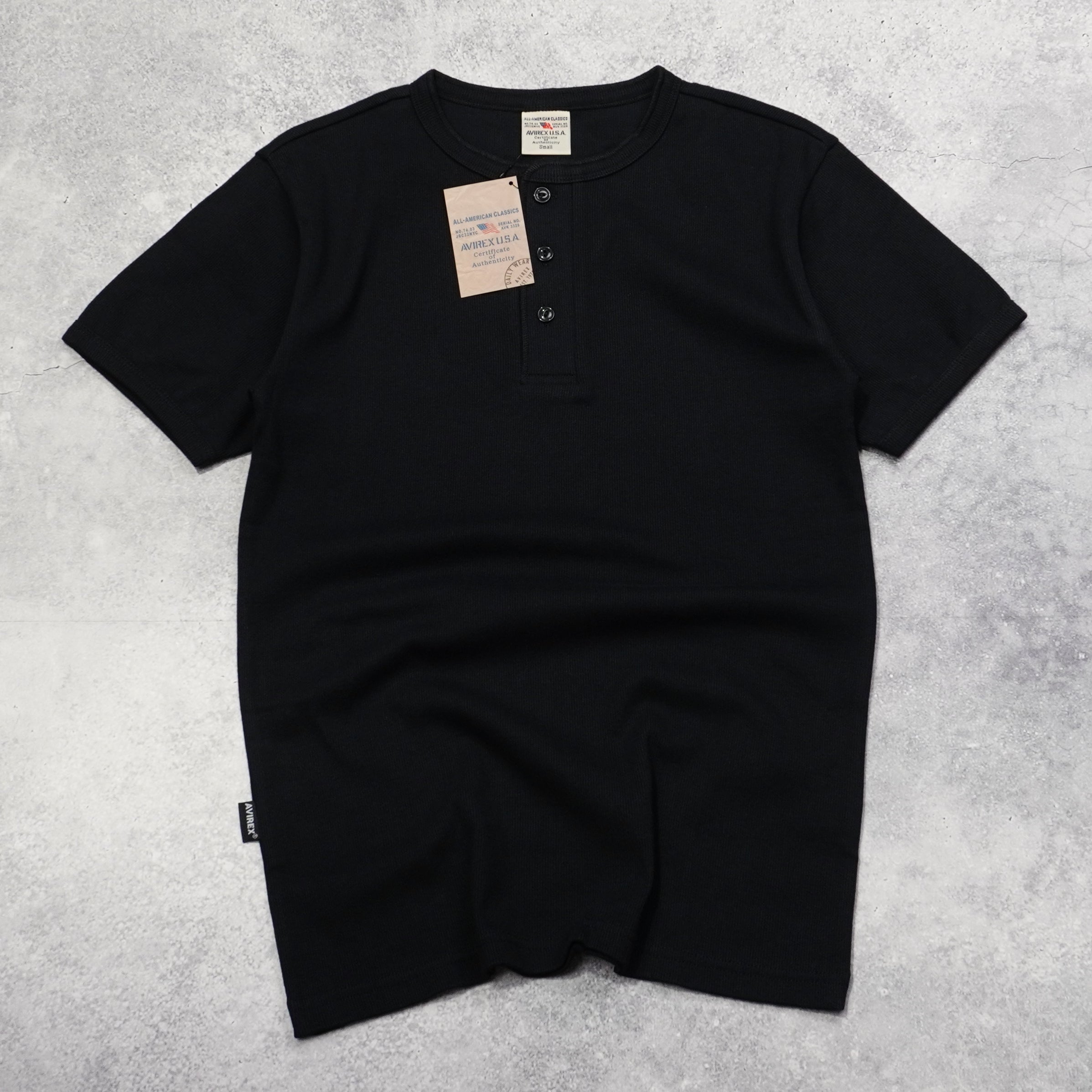 Avirex Ribbed Short Sleeve T-Shirt