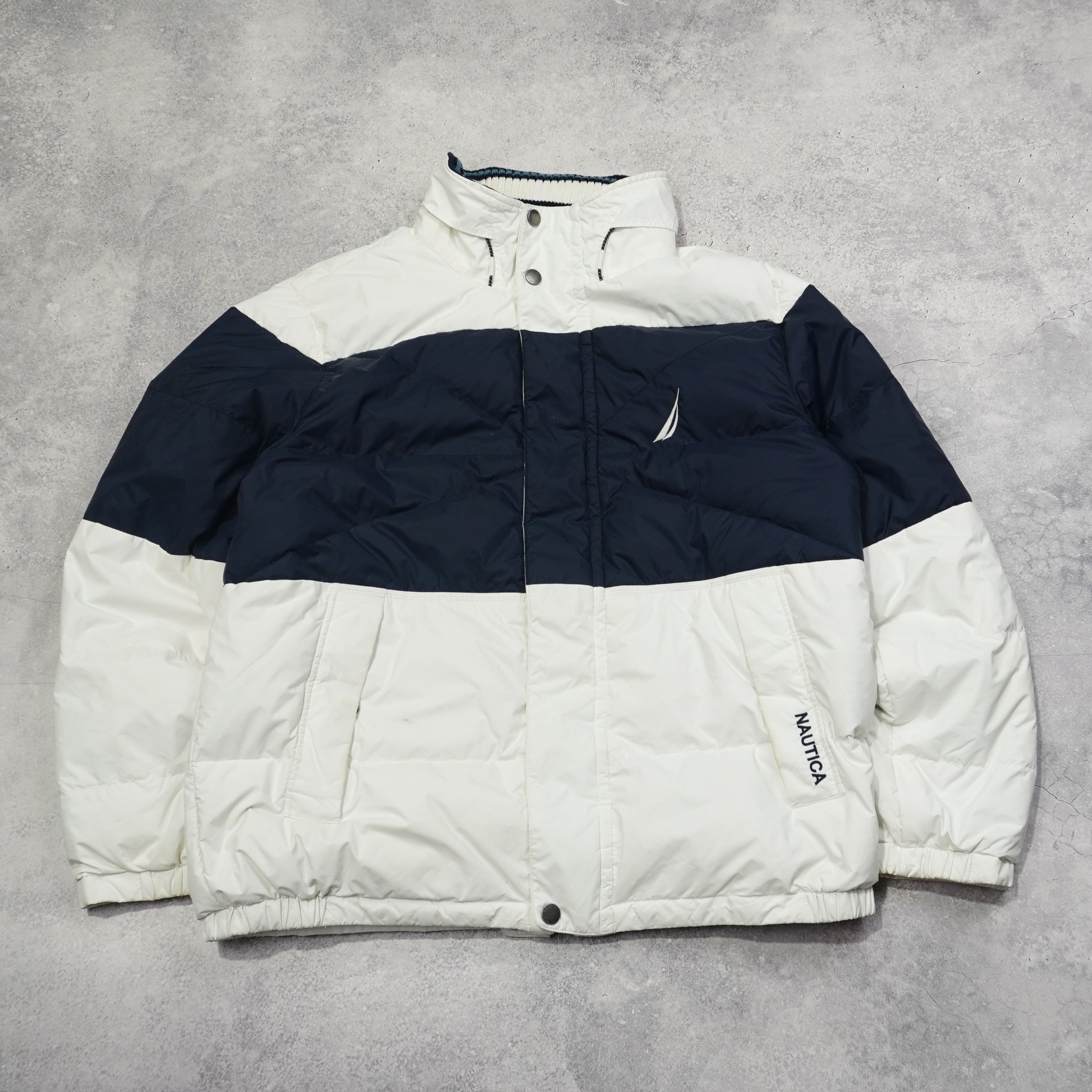 2000s Nautica Reversible Puffer Jacket