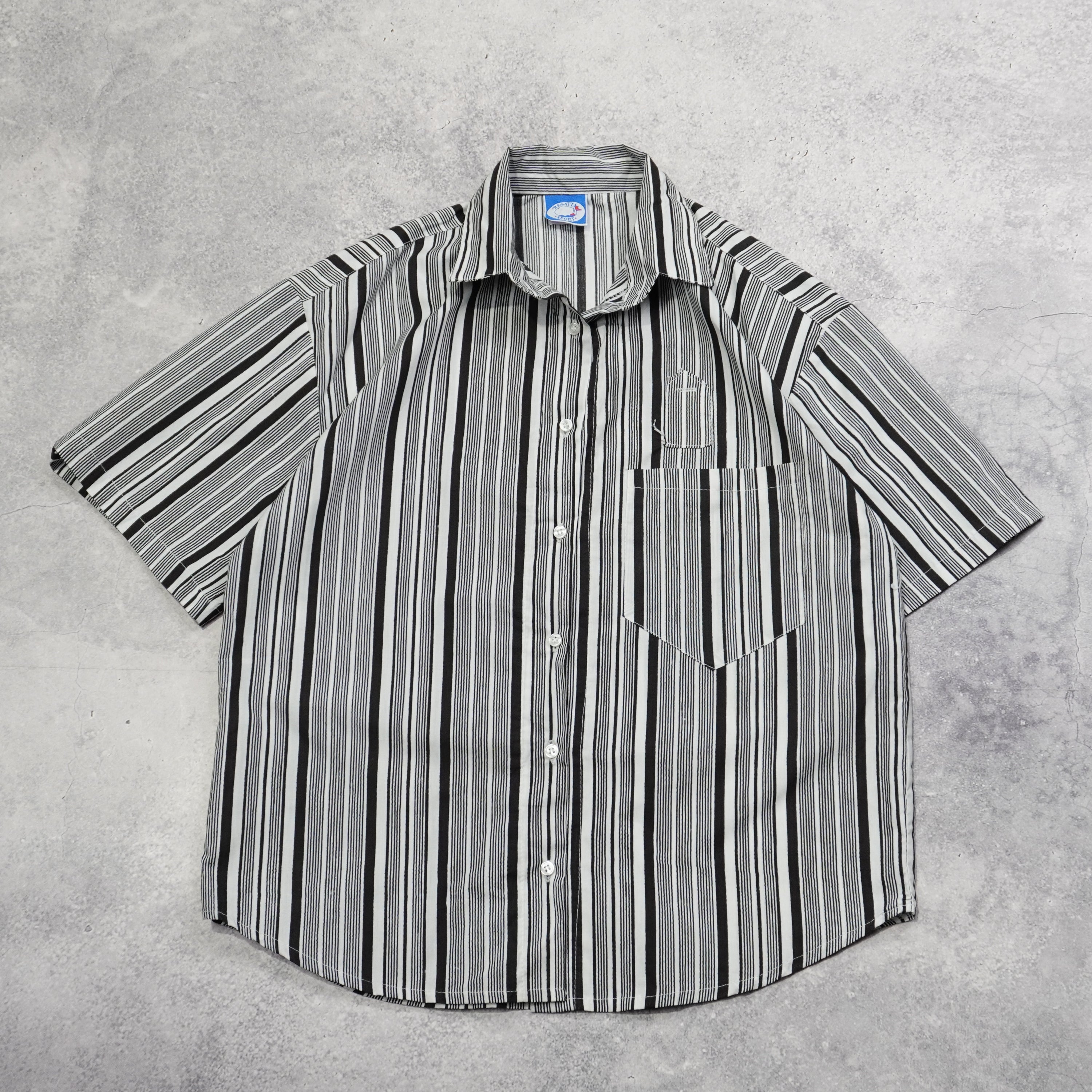 90s Regatta Striped Button Up