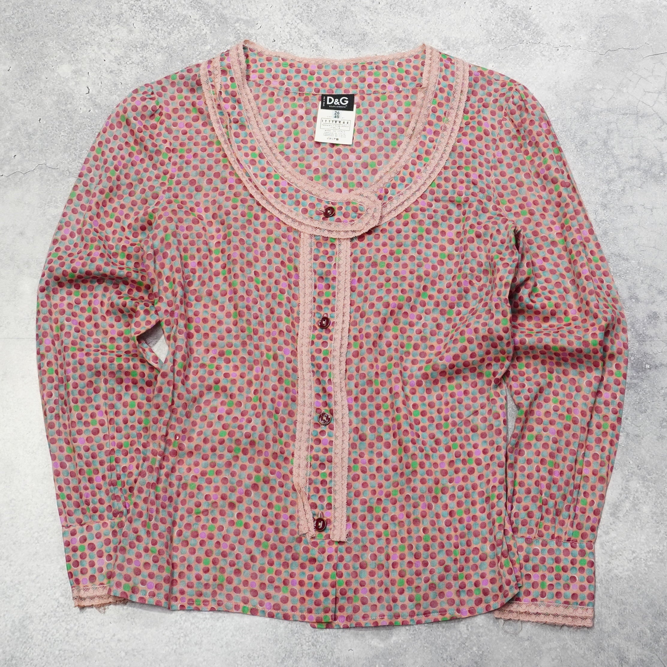 2000s Dolce & Gabbana Patterned Top