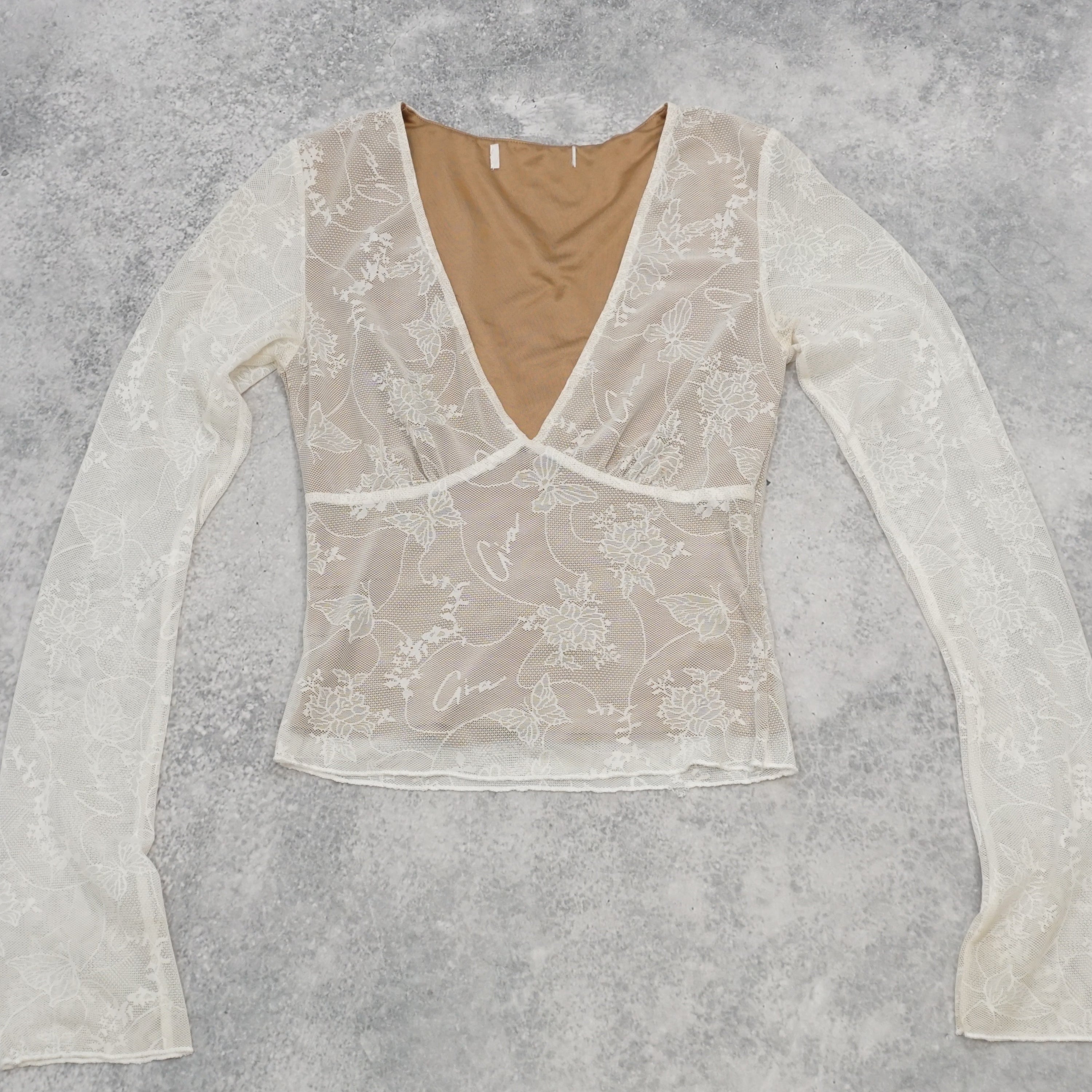 I.AM.GIA Lace Overlay Top