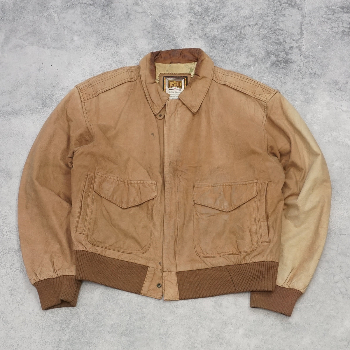 80s G-III Bomber Flight Leather Jacket
