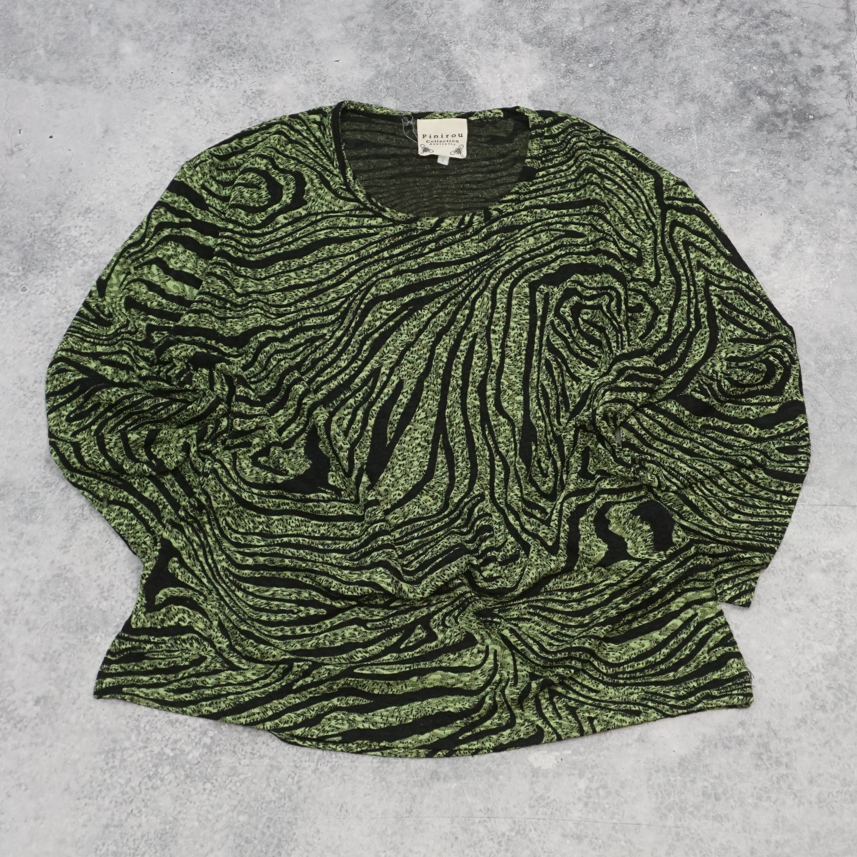 Pinirou Zebra Print Knitted Sweater