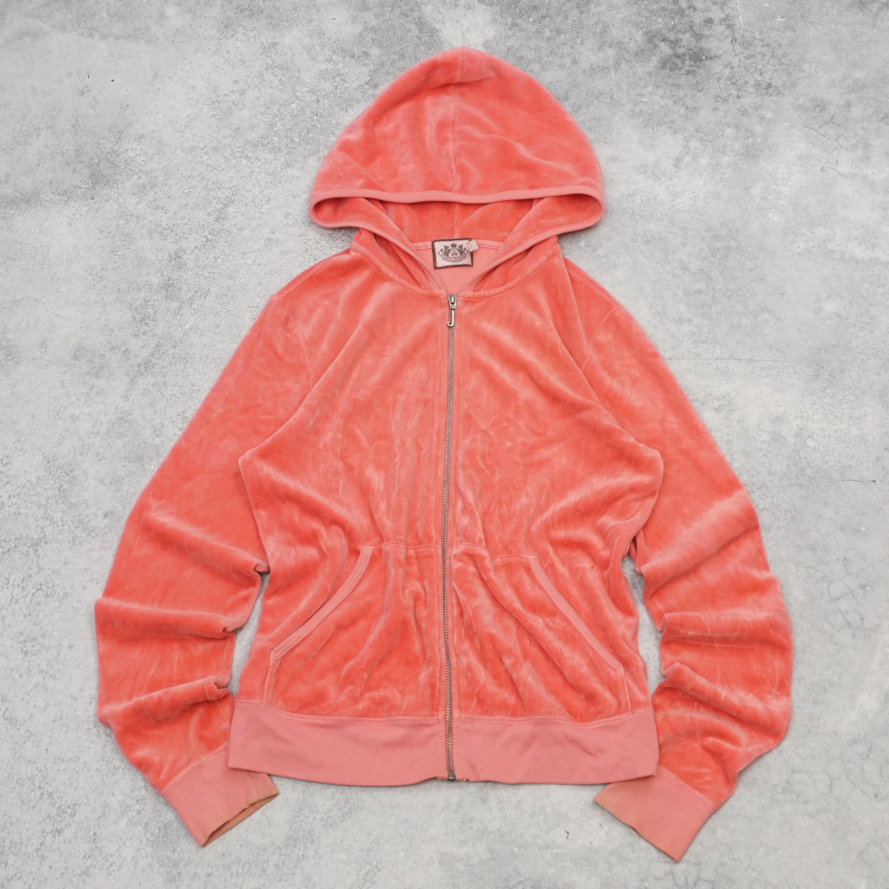 2000s Juicy Couture Velour Zip Up Hoodie