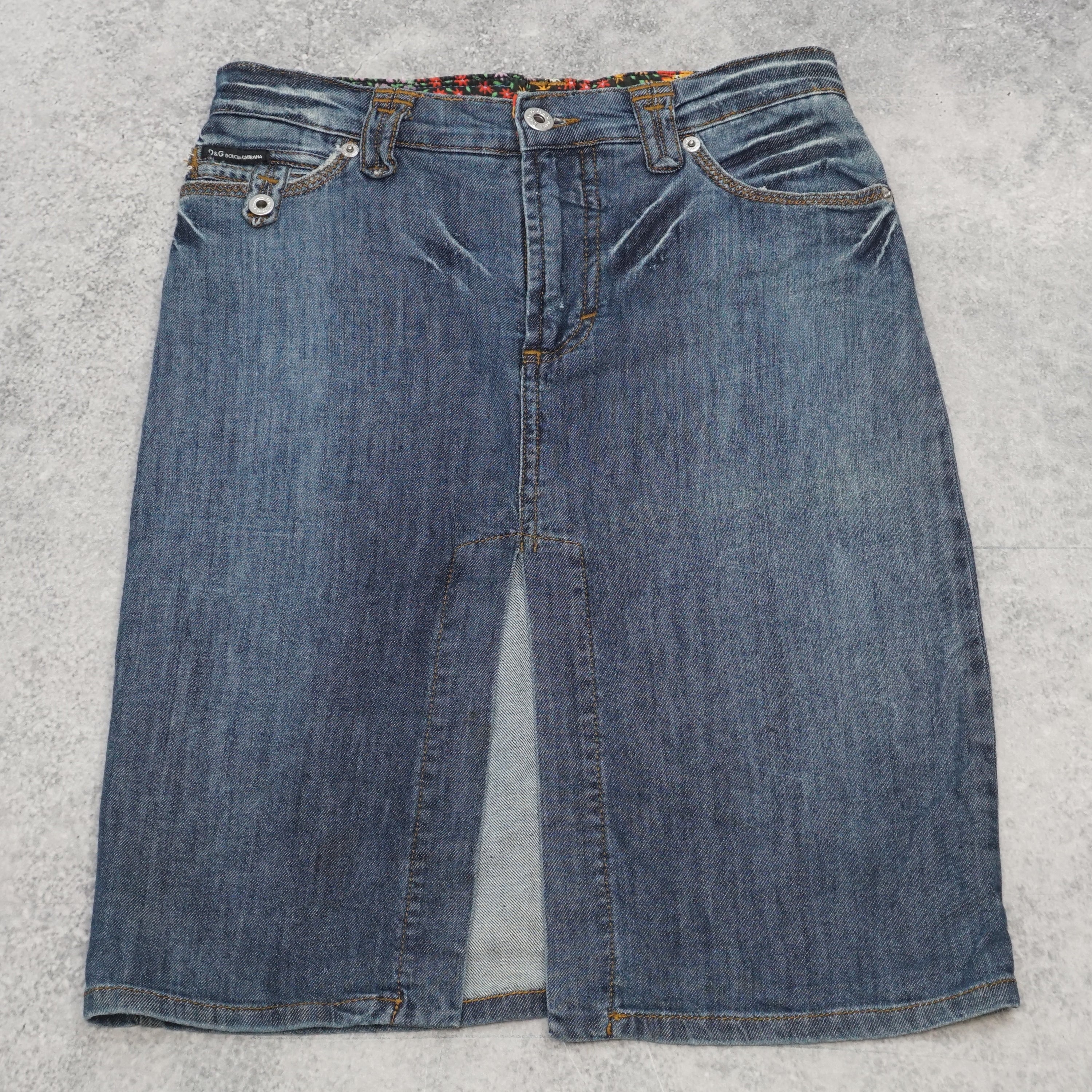 2000s Dolce & Gabbana Denim Skirt