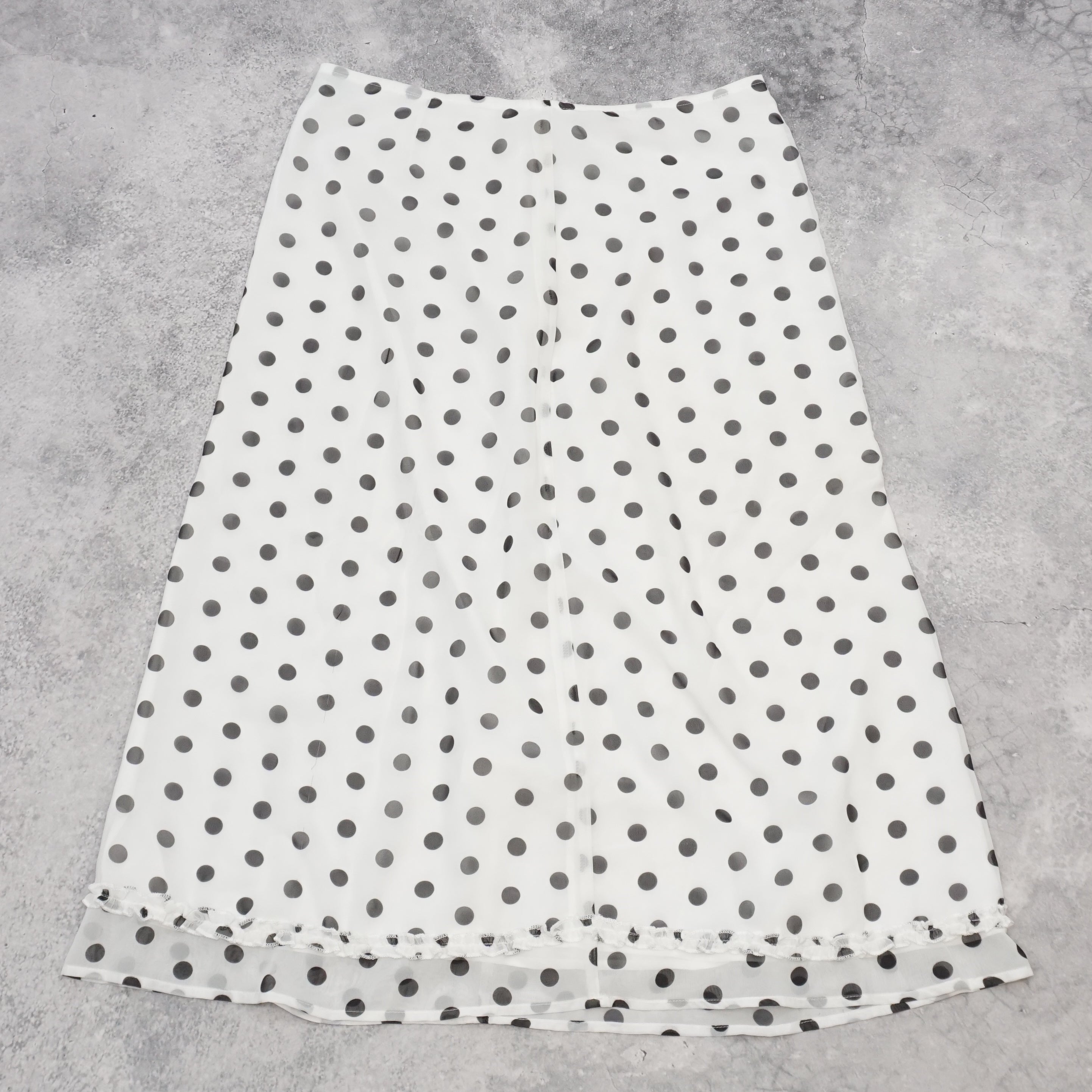 Mimi Vanilla Polka Dot Skirt