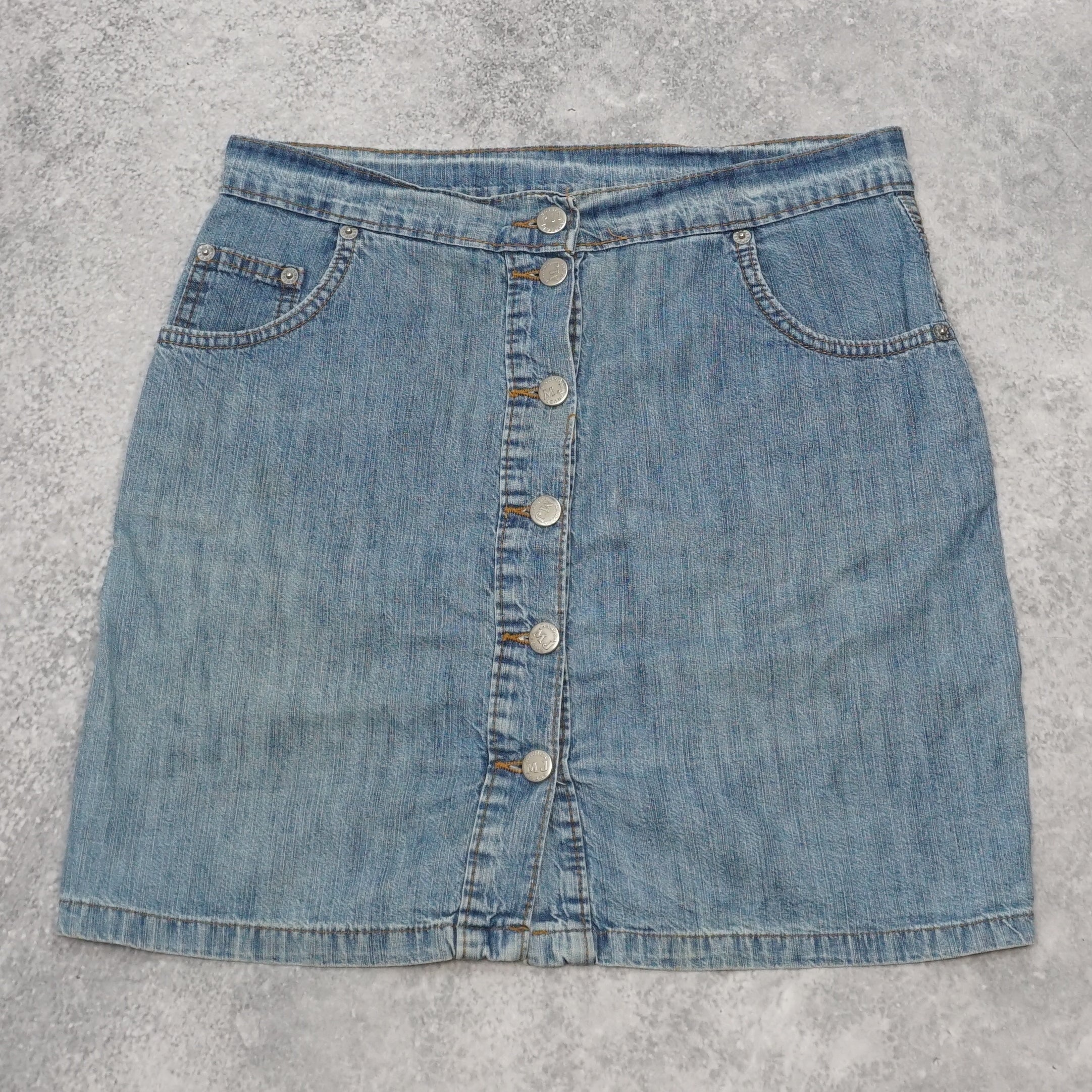 2000s MaricaJeans Button Front Skirt