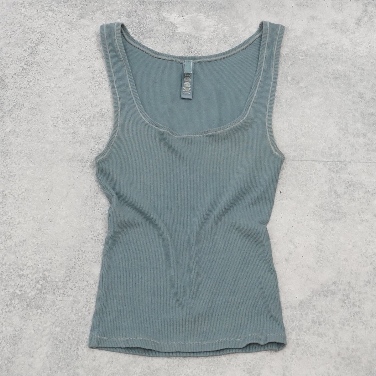 Skims Ribbed Scoop Neck Tank Top