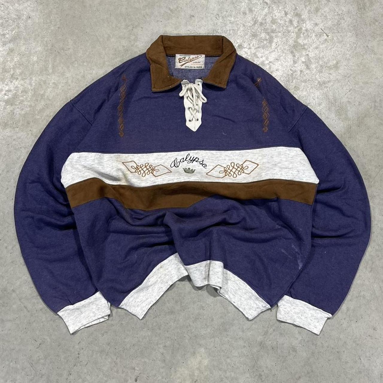 90s Calypso Lace Up Crewneck
