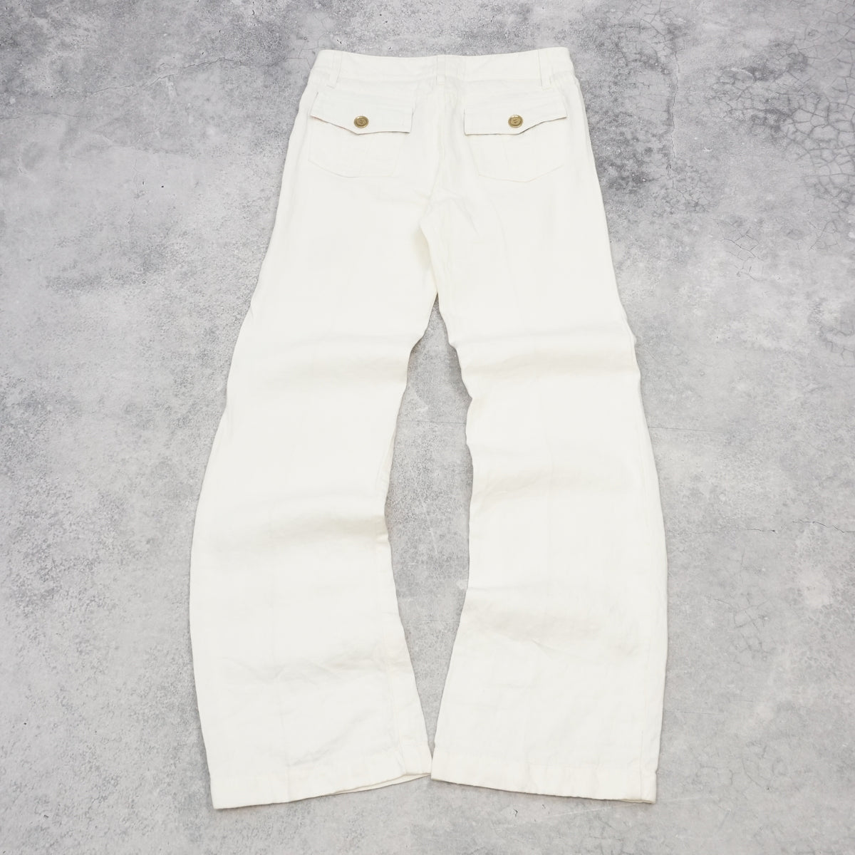 2000s Burberry London Wide Leg Linen Pants