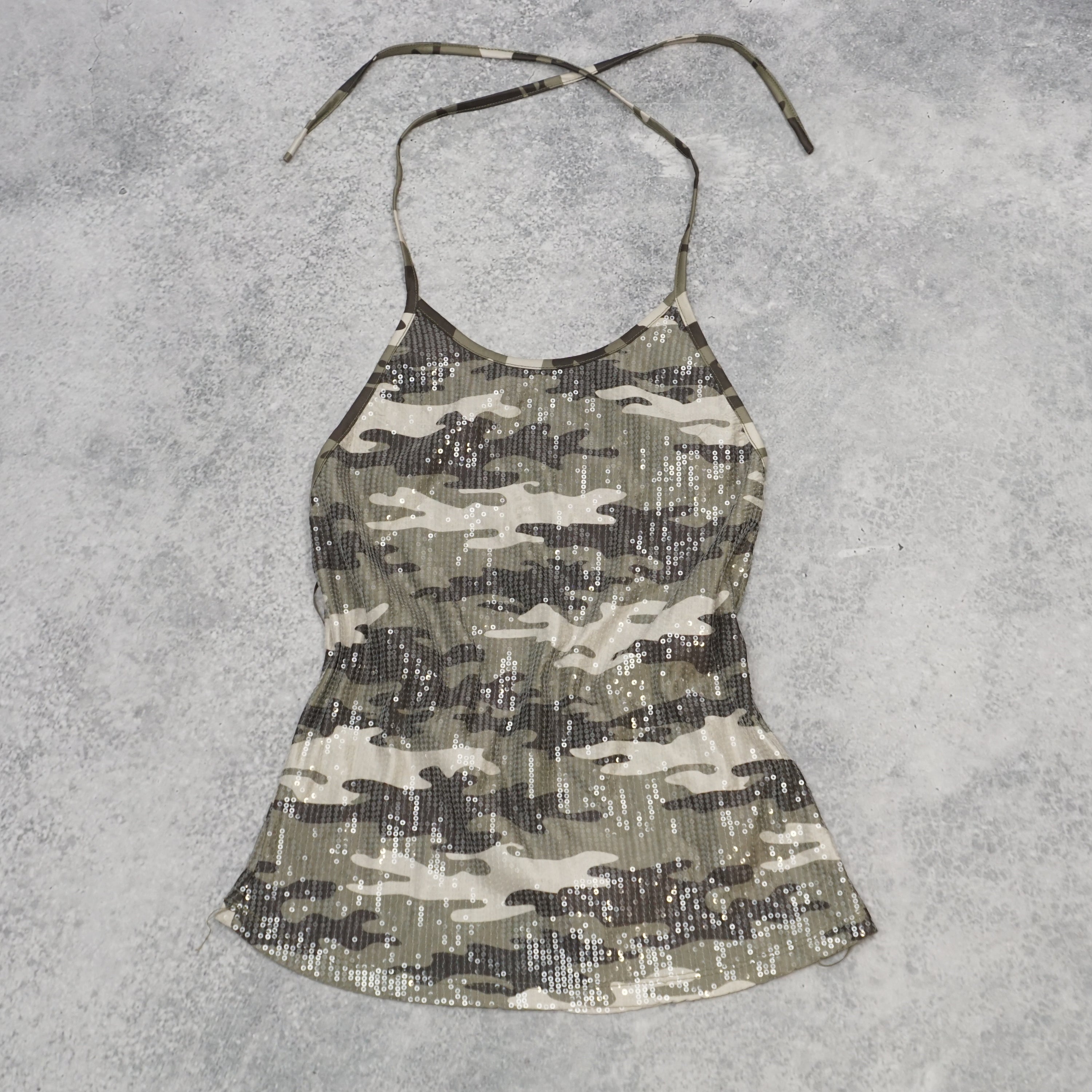 Insight Camo Sequin Cami