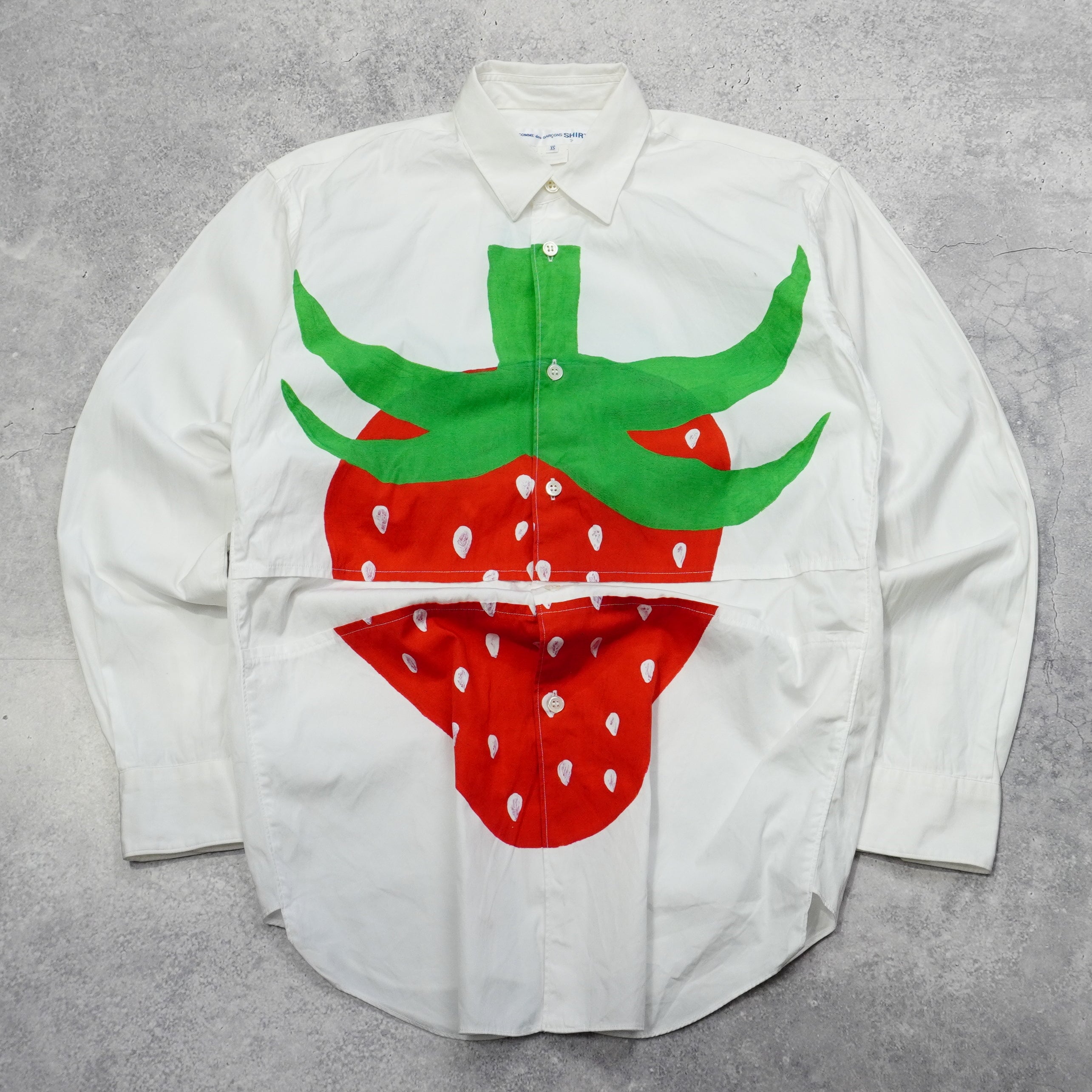 Comme Des Garçons Strawberry Button Up