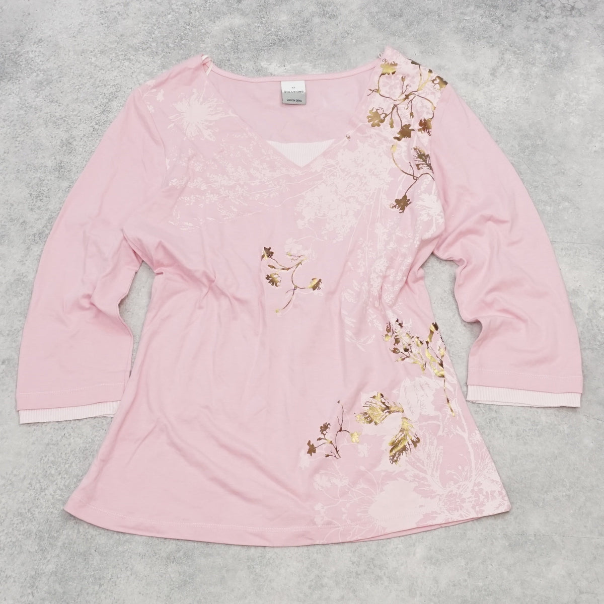 Solutions 3/4 Sleeve Top
