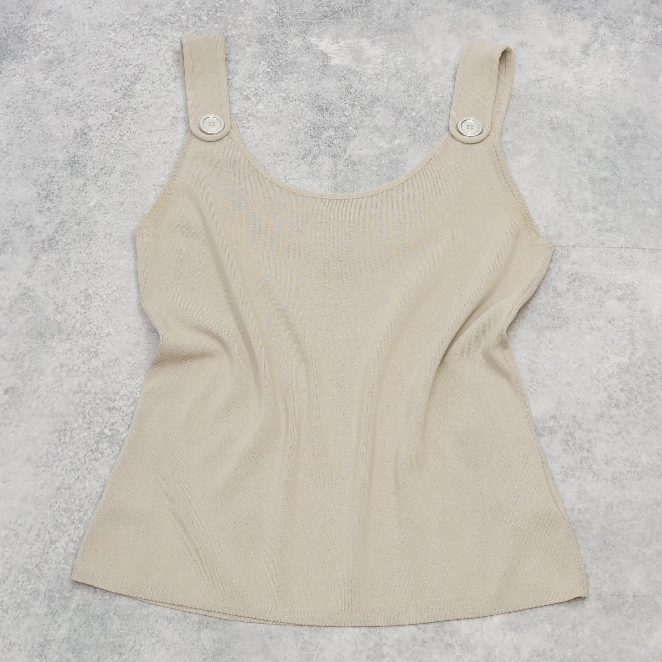 2000s Burberry London Button Strap Cami Top