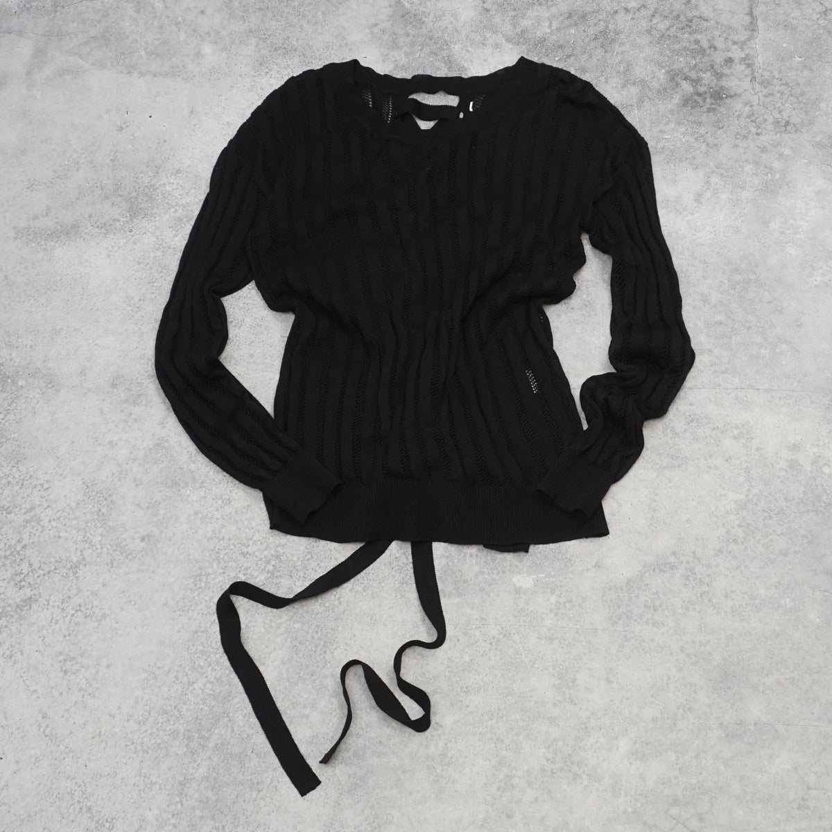 Cable Knit Tie Top