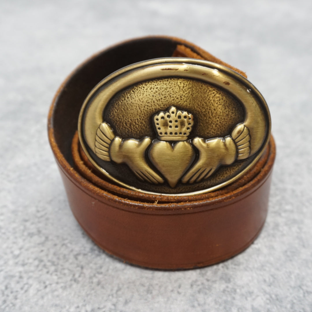 Embellished Brass Buckle Belt
