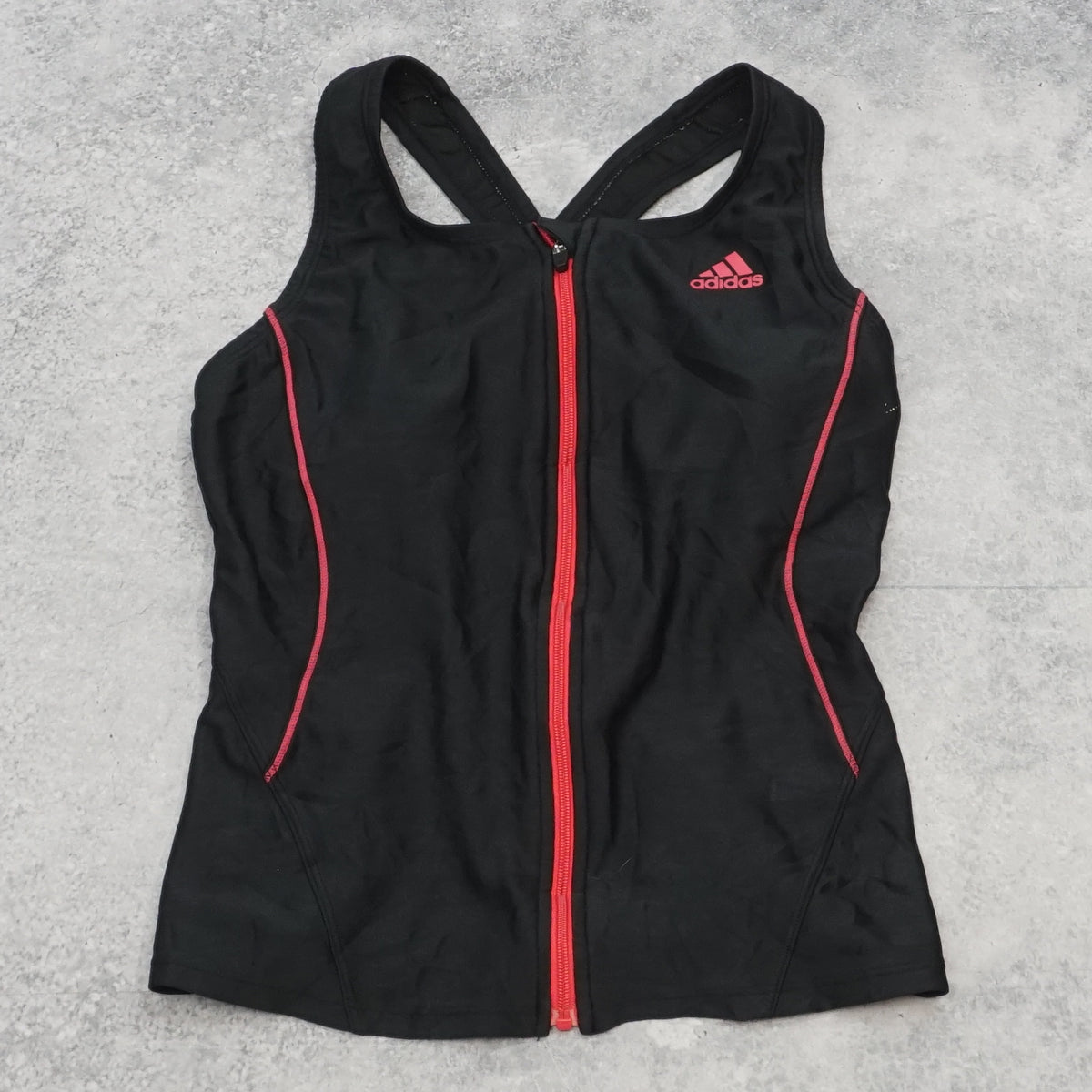 2000s Adidas Zip Athletic Vest Top