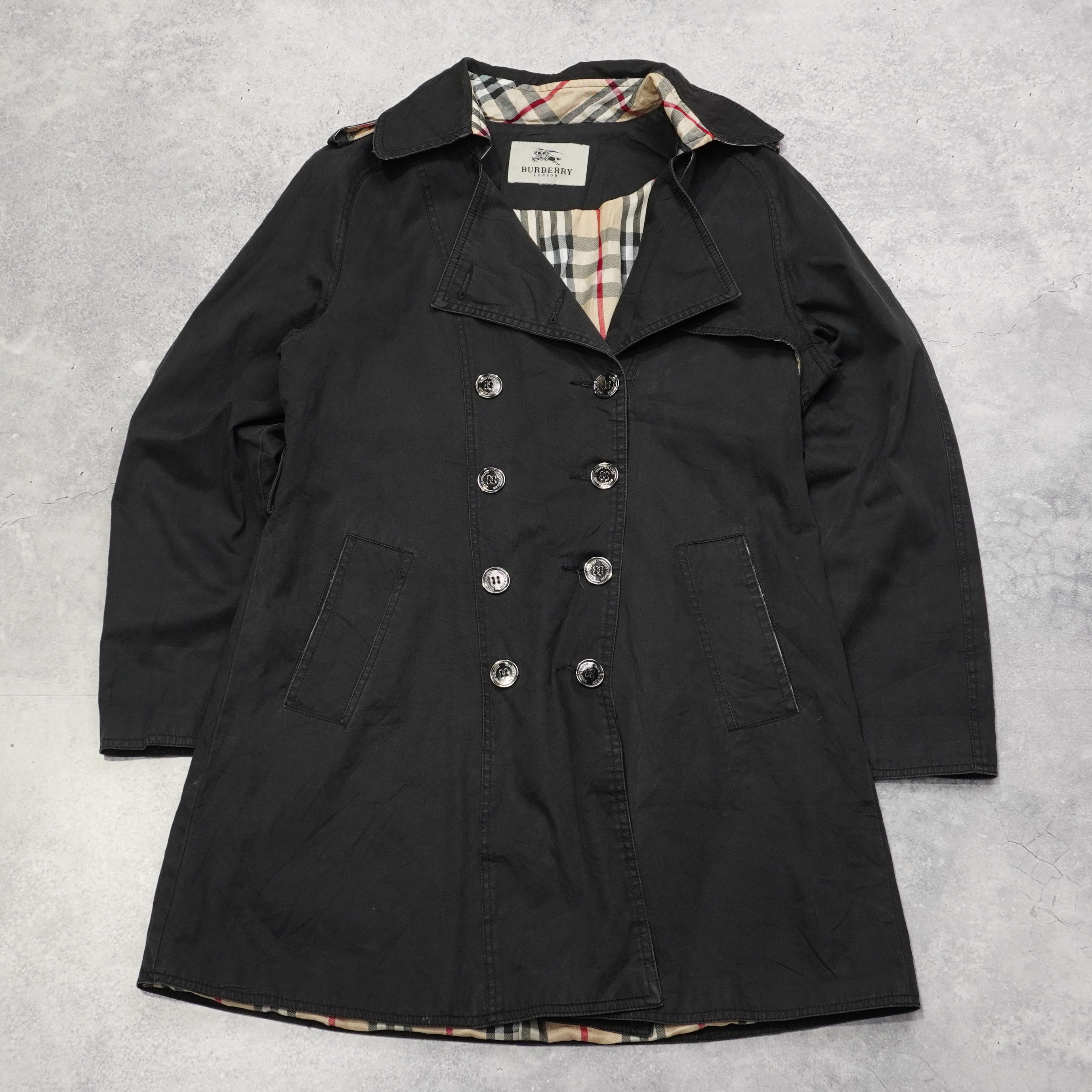 2000s Burberry Double Breasted Trench Coat