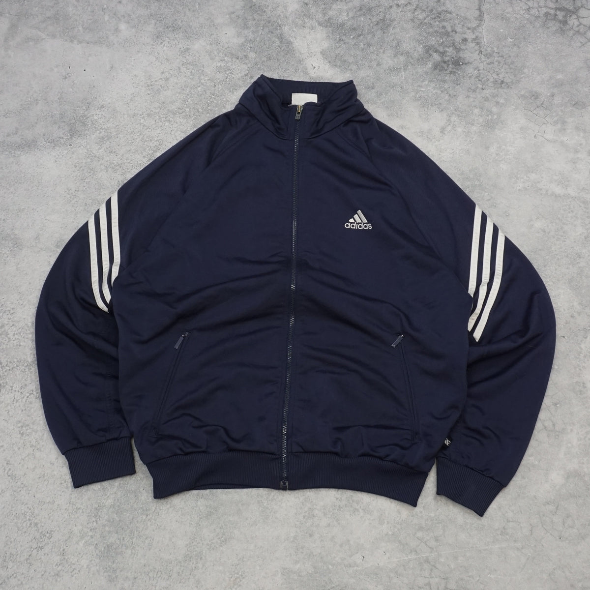 90s Adidas Three Stripe Track Jacket