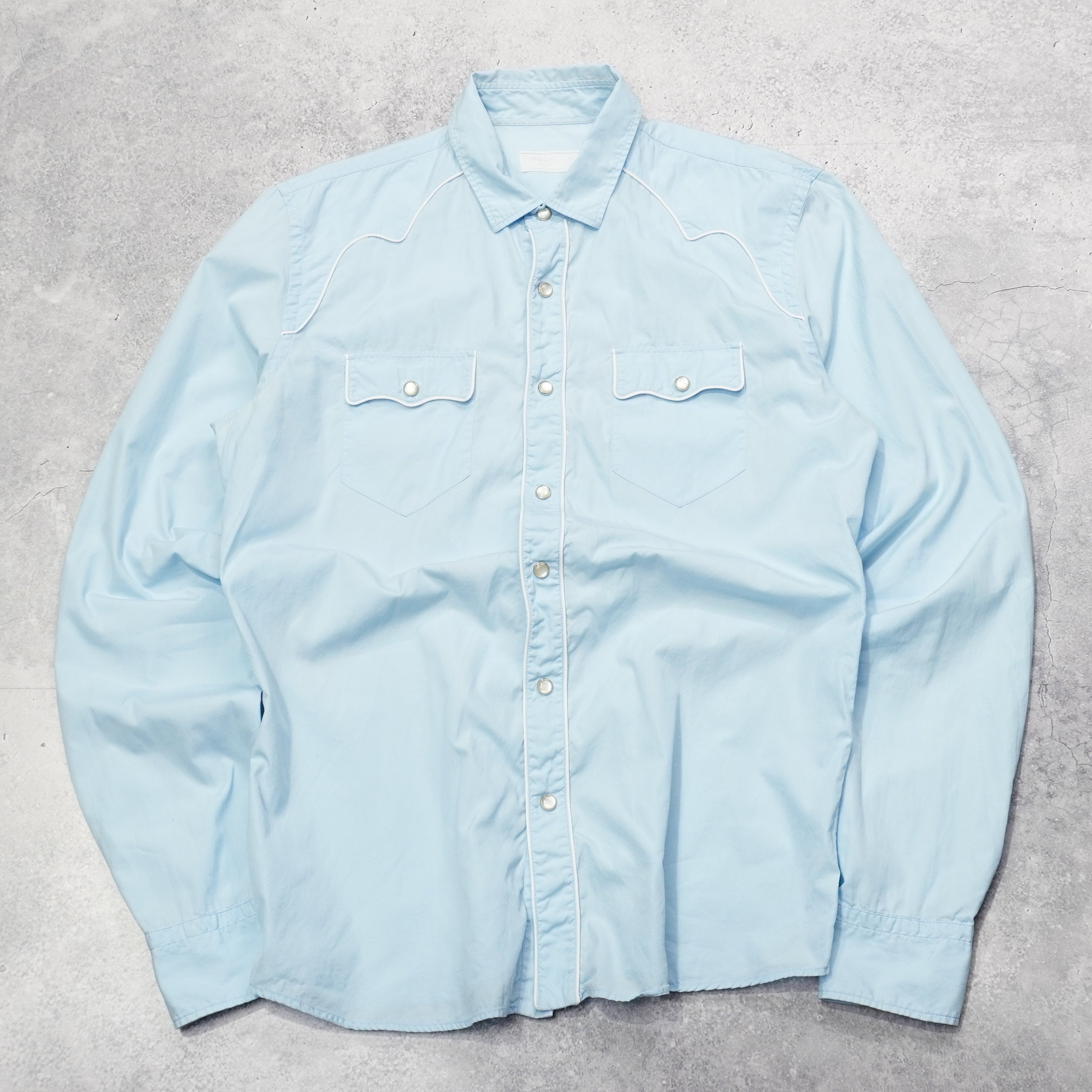 2000s Prada Snap Button Shirt