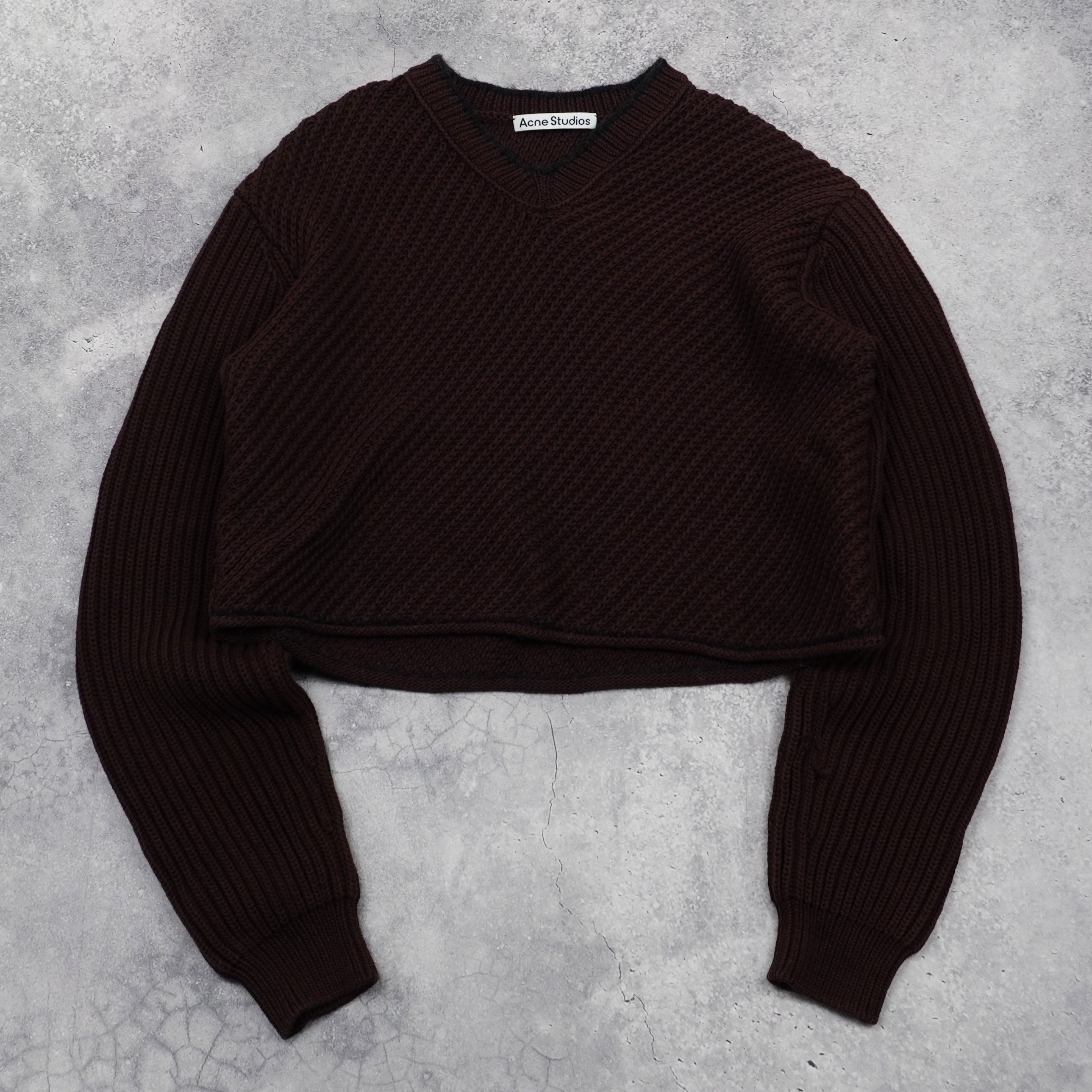 Acne Studios Cropped Knit Sweater