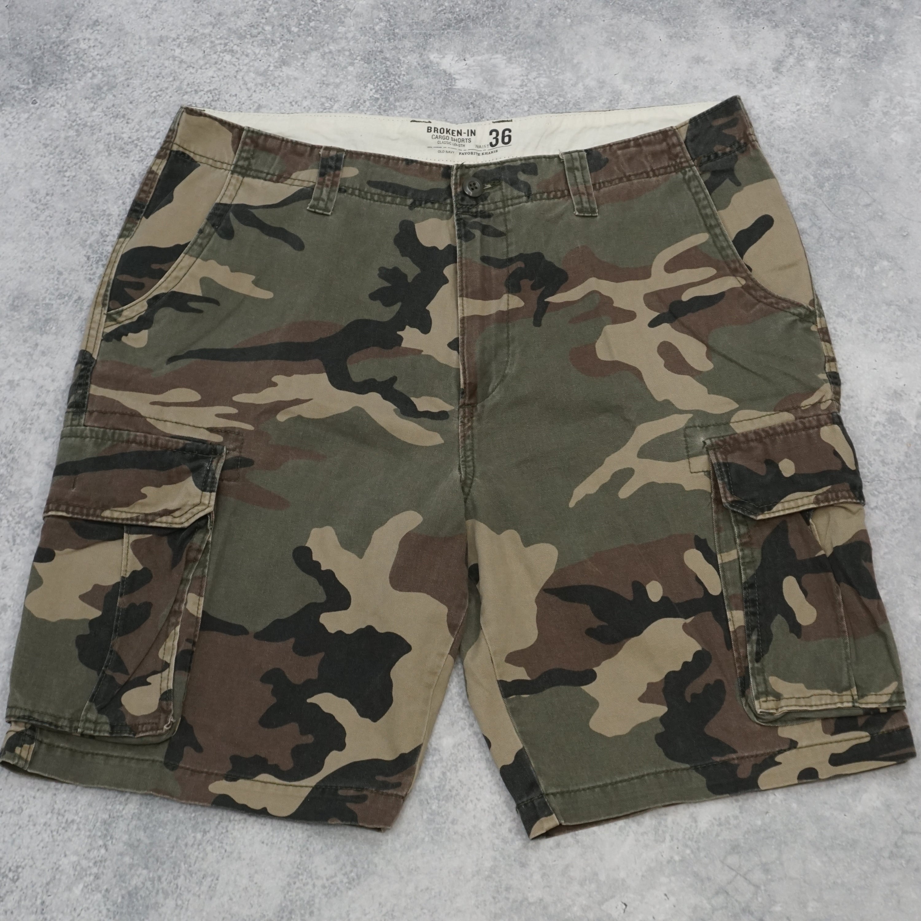 Old Navy Broken-In Classic Length Cargo Shorts
