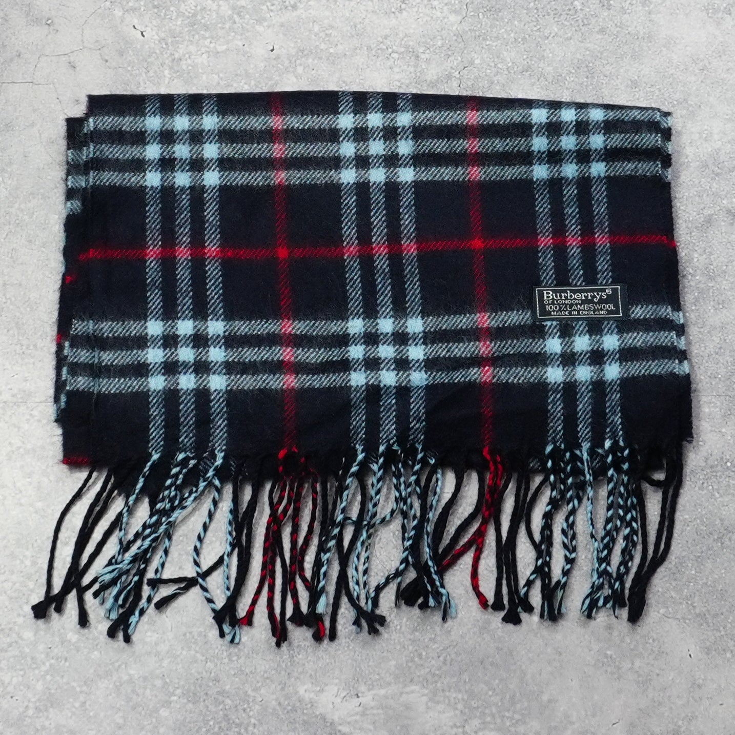 90s Burberrys Wool Scarf