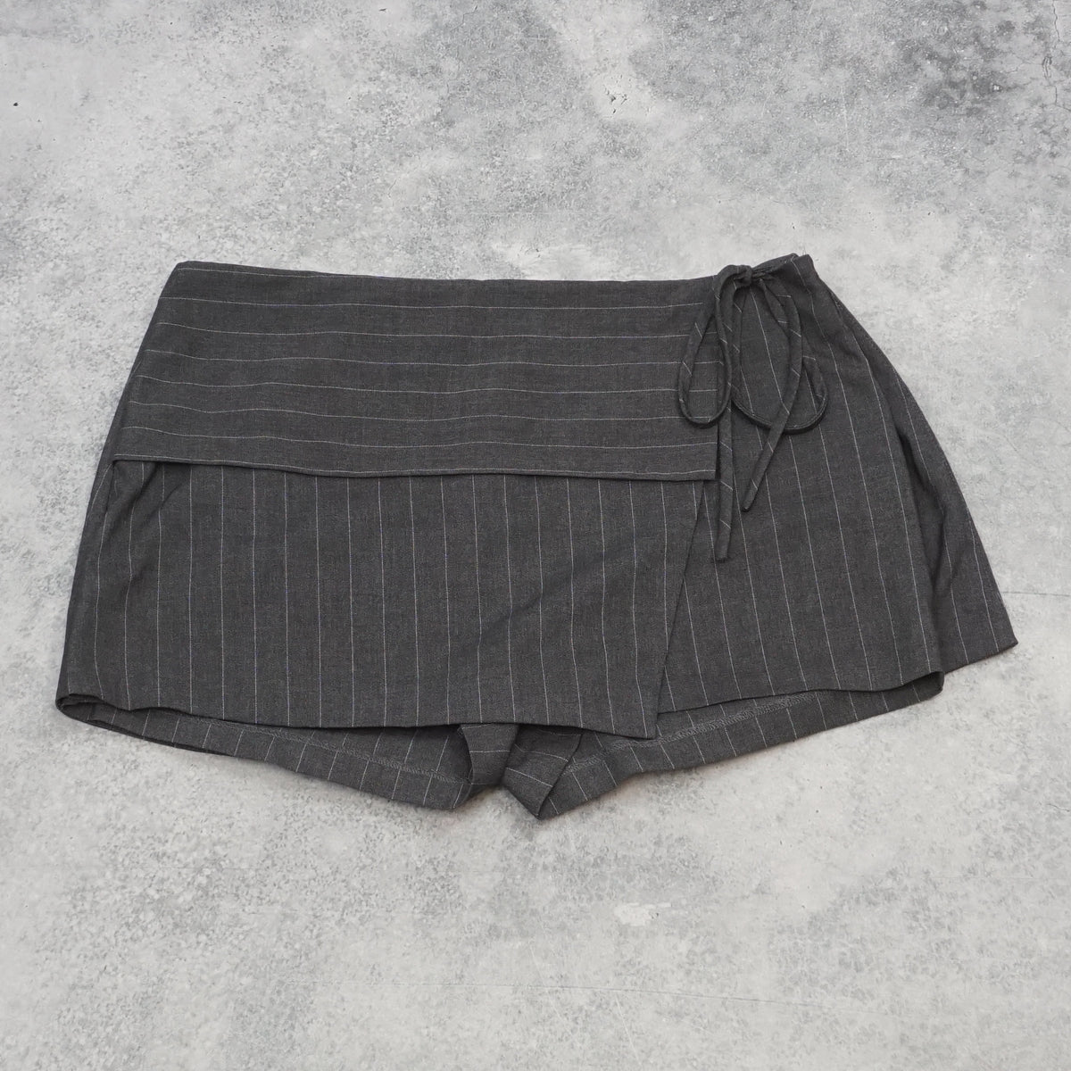 Alice In The Eve Pinstripe Skort Wrap Mini Skirt
