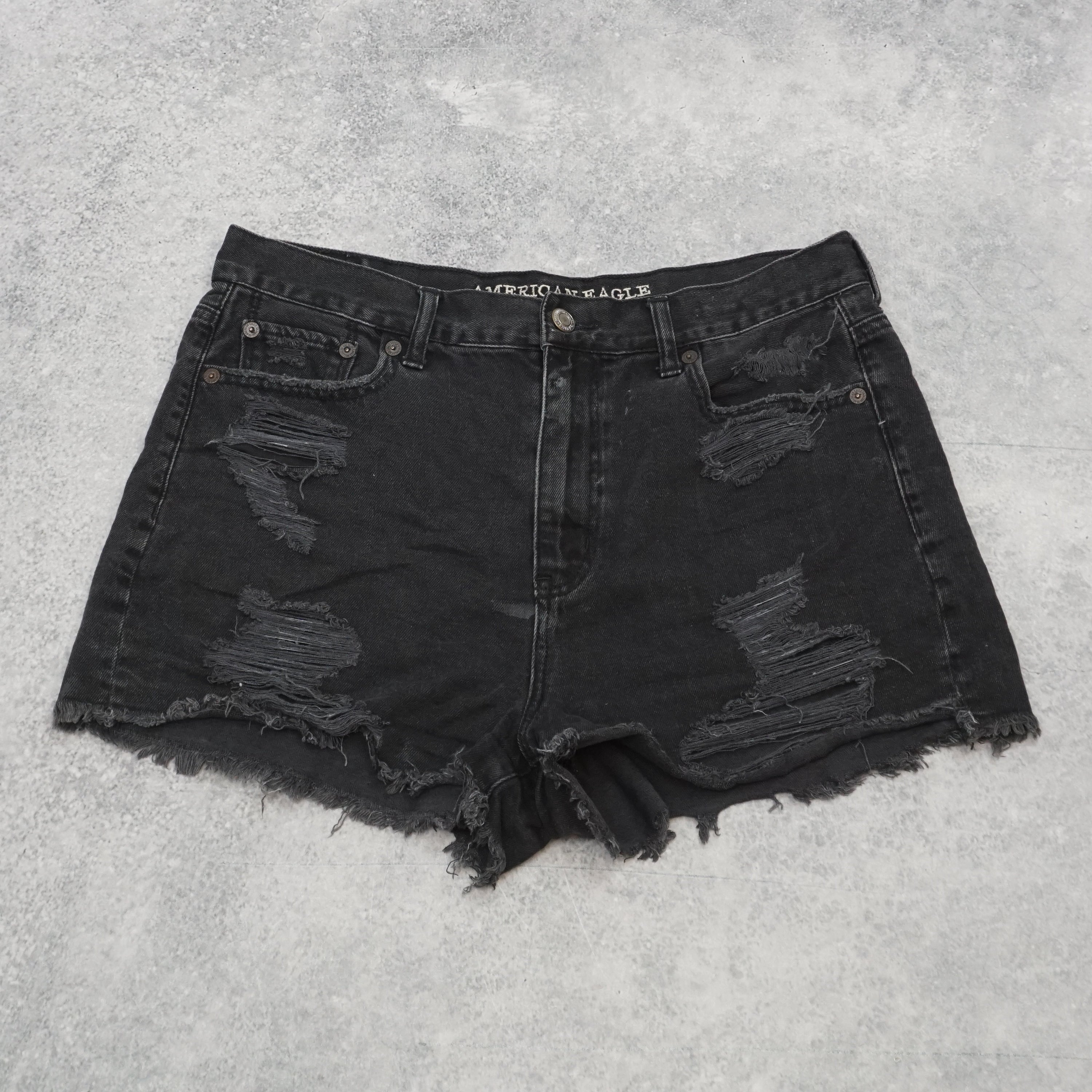 American Eagle Distressed Denim Shorts Jorts