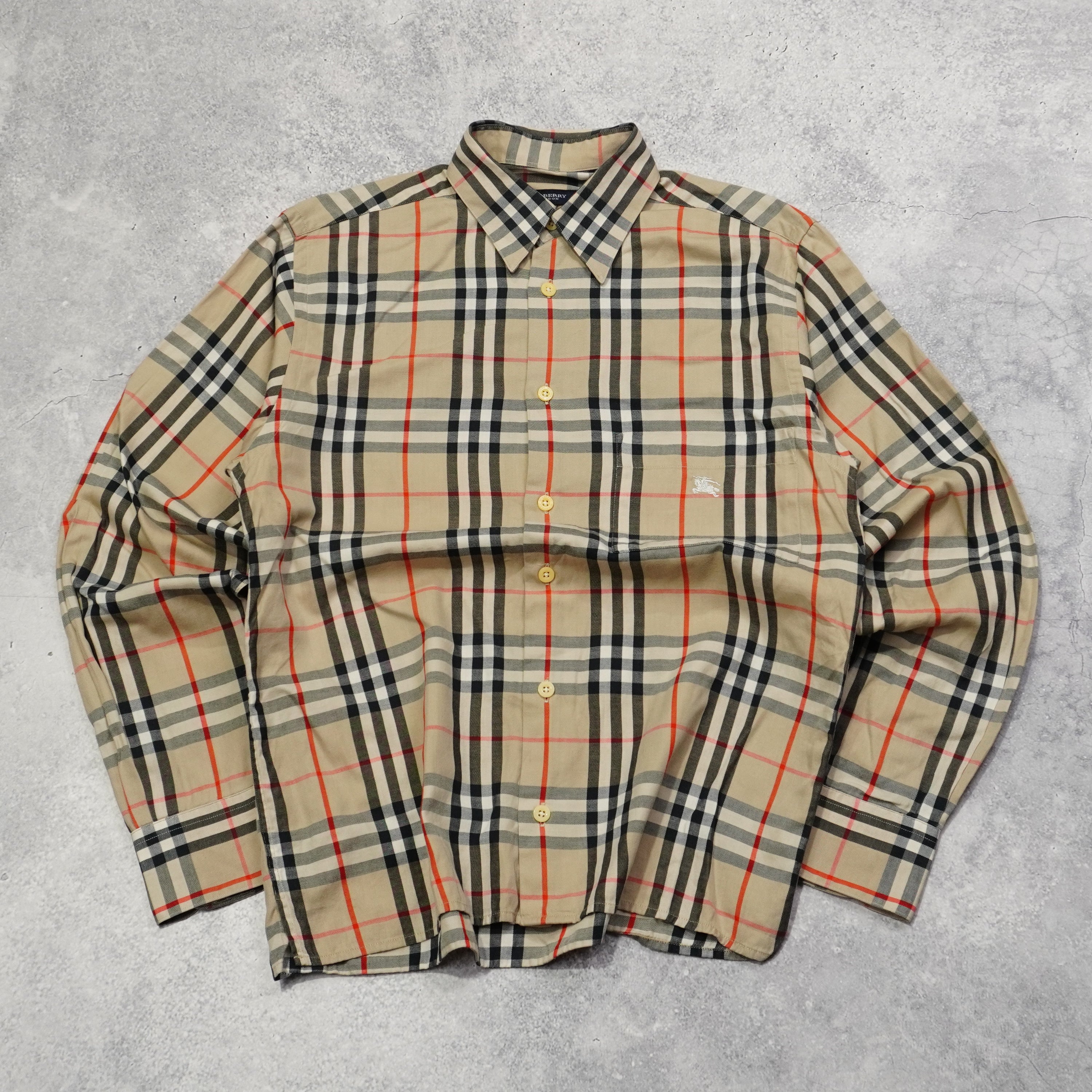 2000s Burberry Nova Check Button Up