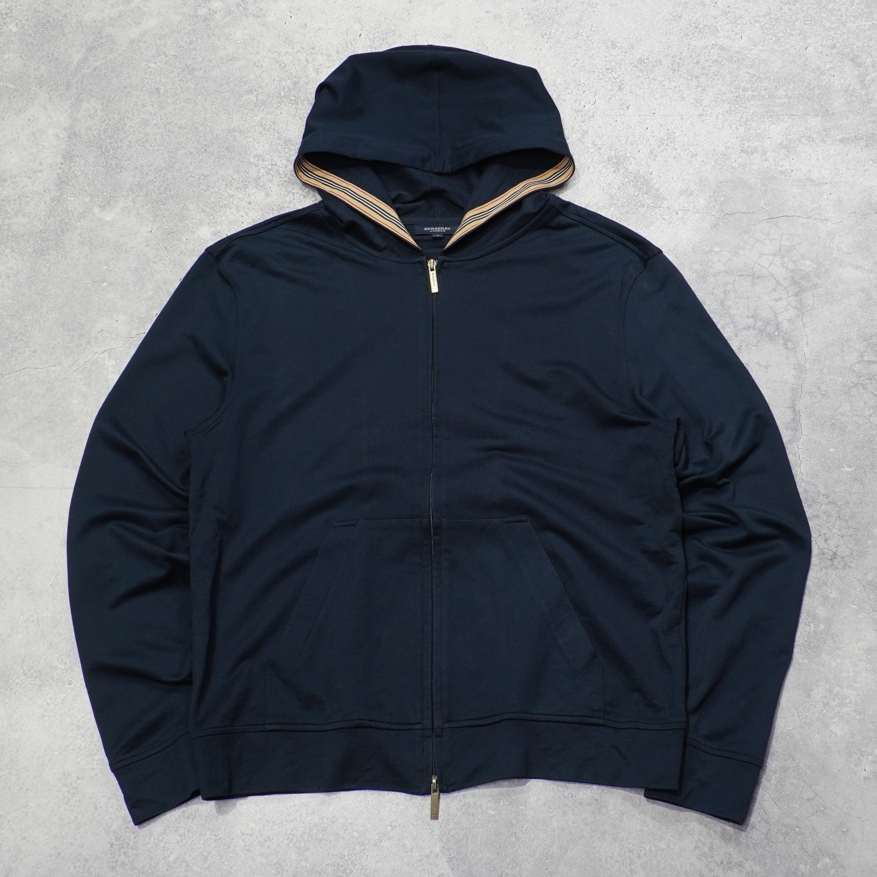 2000s Burberry Zip Up Hoodie