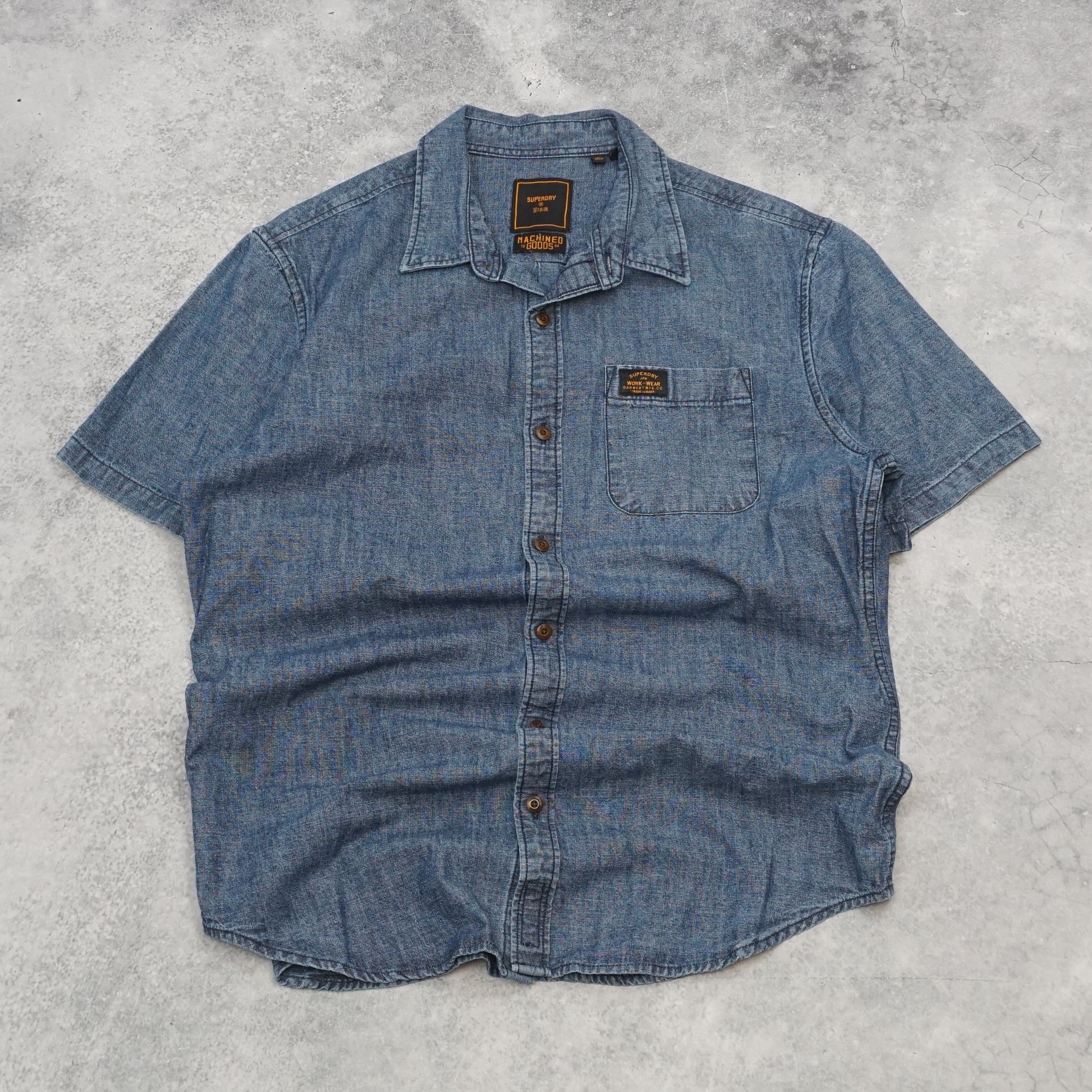 Superdry Machined Goods Button Up