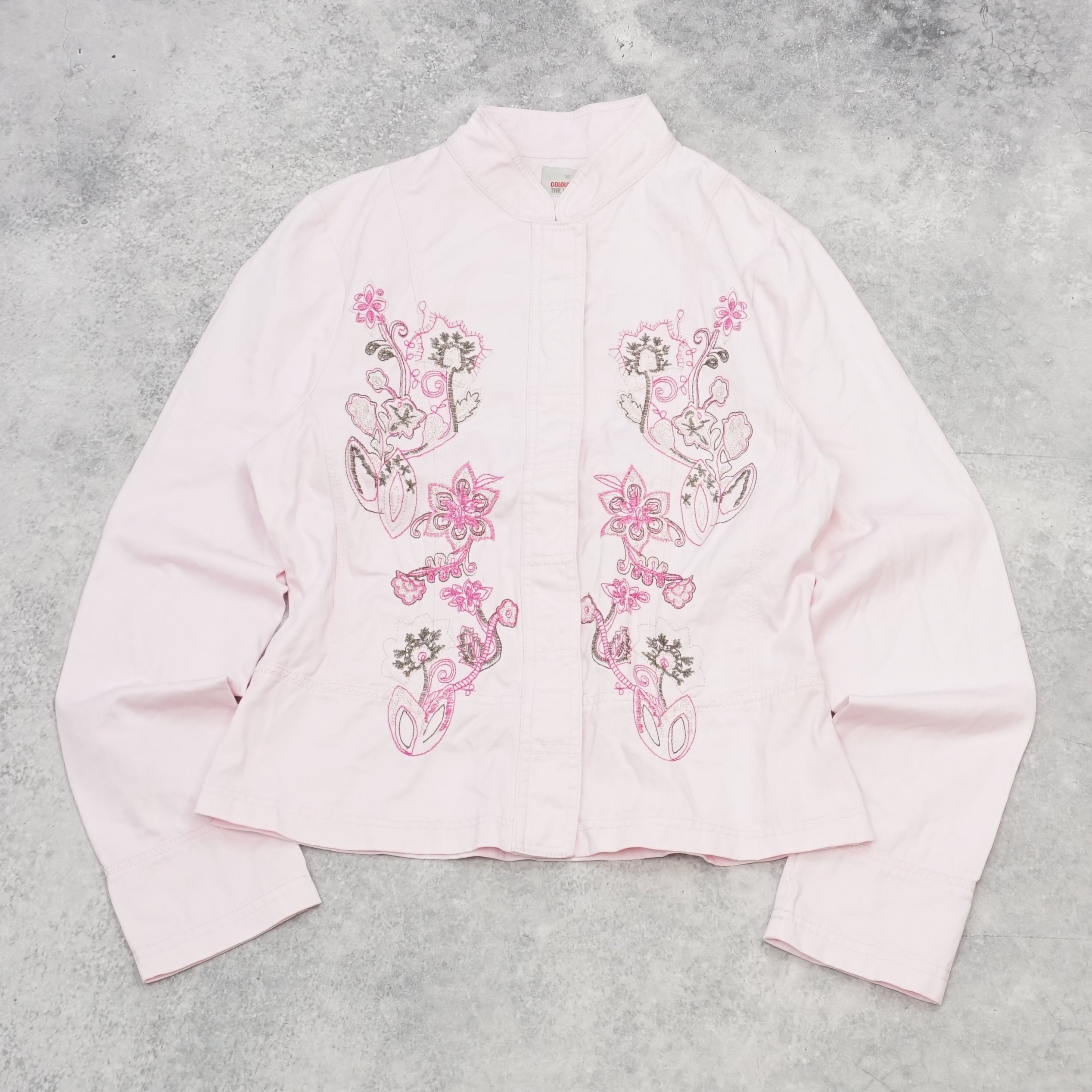 2000s Colours Of The World Embroidered Floral Jacket