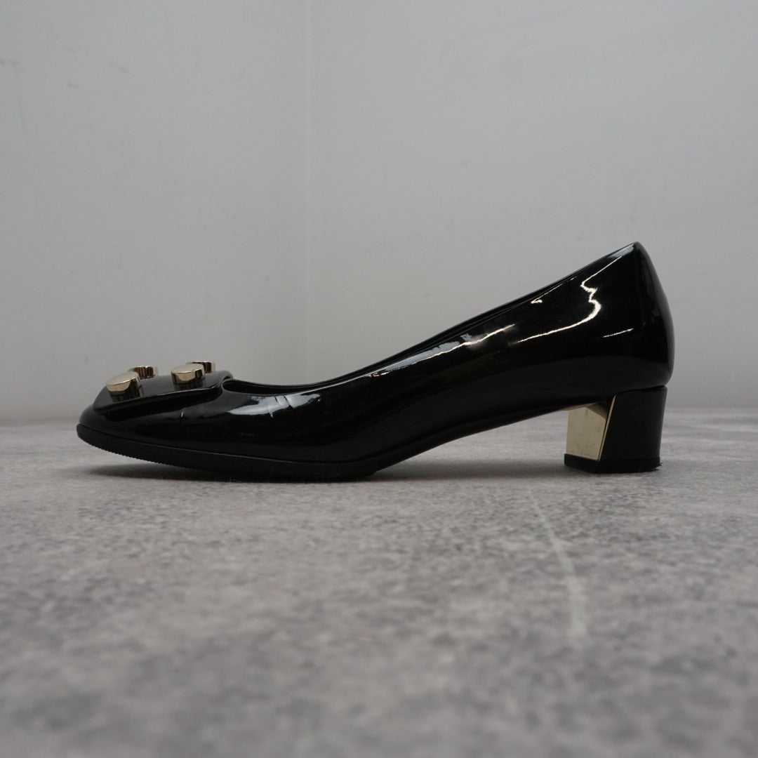 Gucci Patent Leather Block Heel Heels
