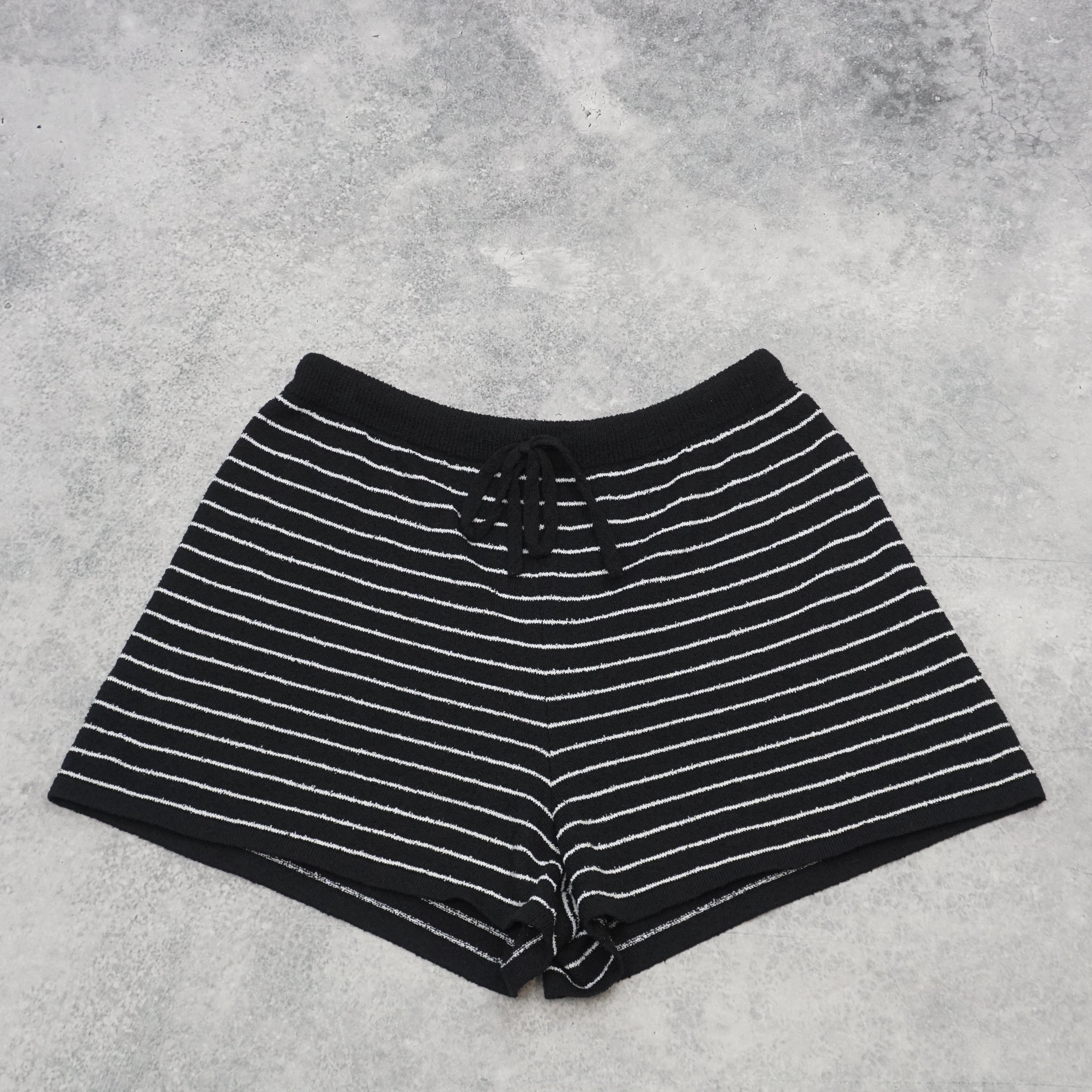 Nudelucy Striped Knit Shorts