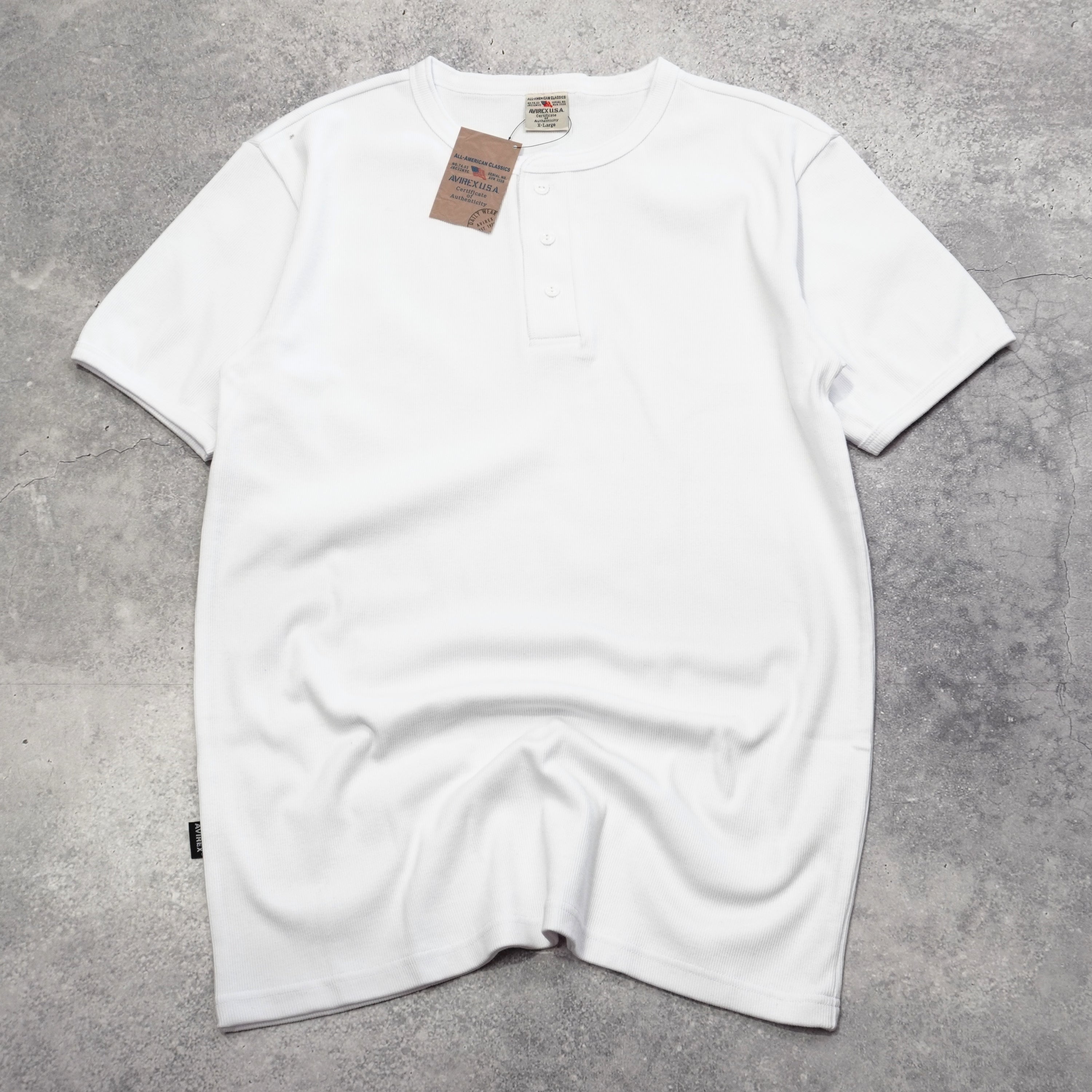 Avirex Ribbed Short Sleeve T-Shirt