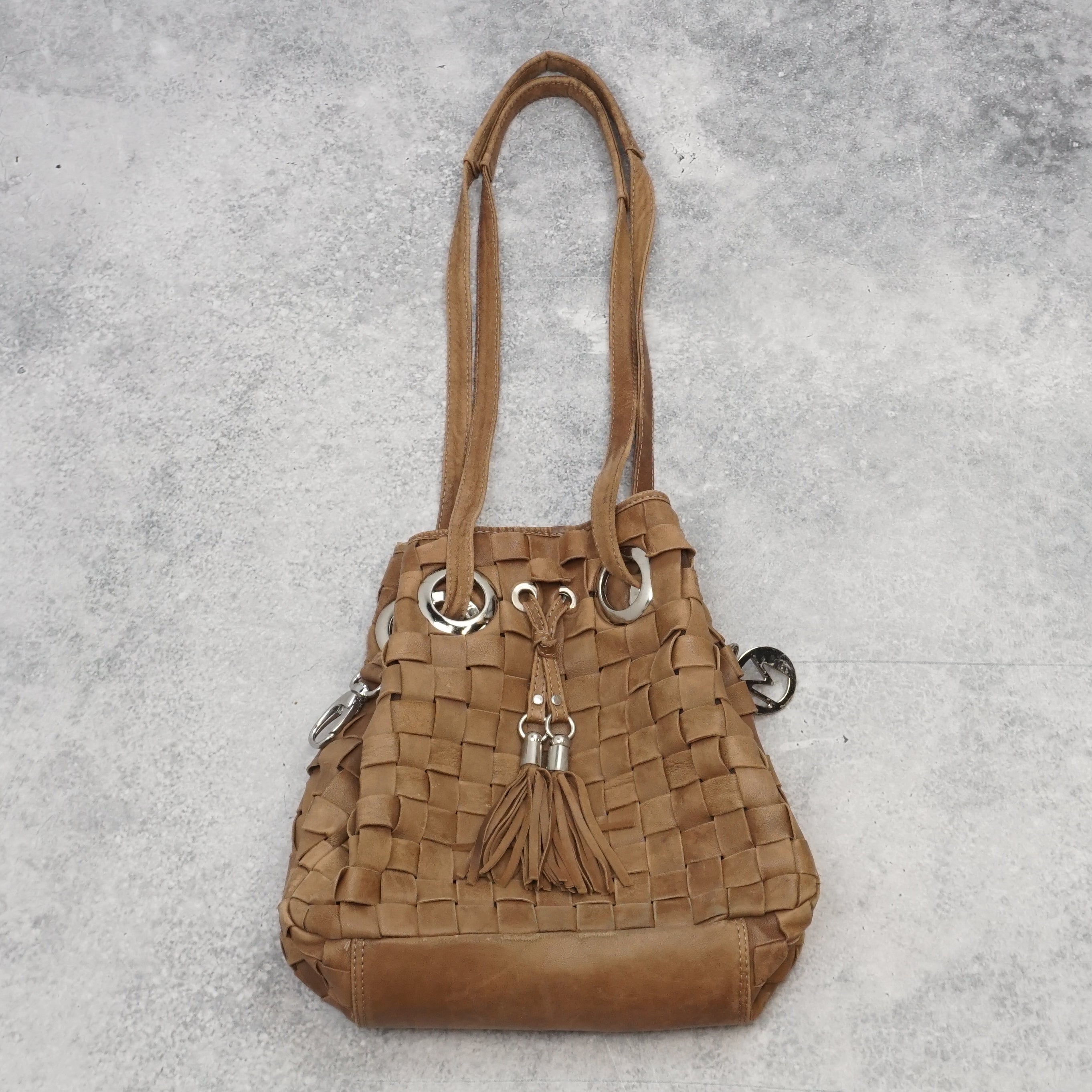 Manzoni Woven Leather Handbag