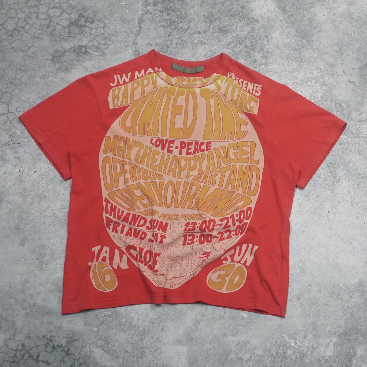 Comme des Garçons Red Print T-Shirt