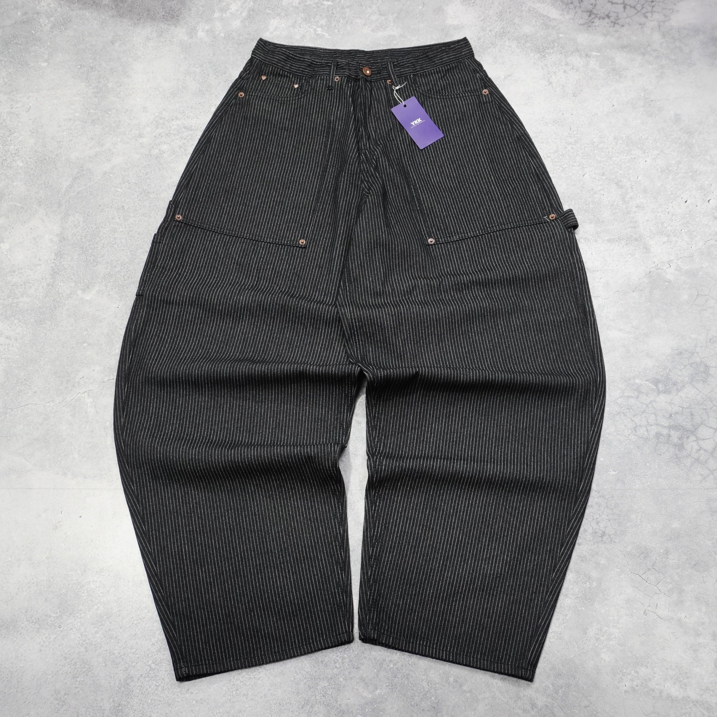 Unique Jeans pinstripe Carpenter Pants Cargo Pants