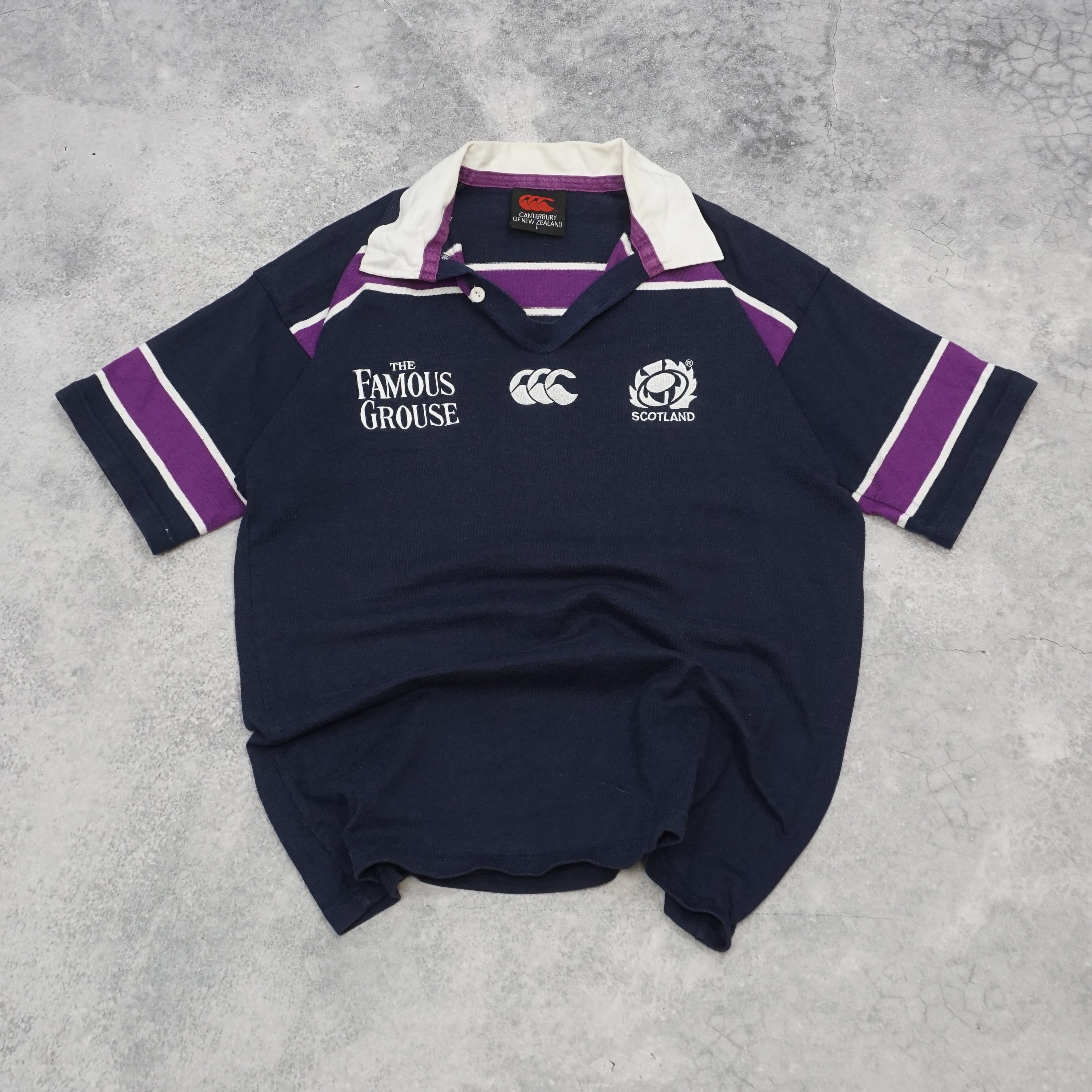 2000s Canterbury Scotland Rugby Polo